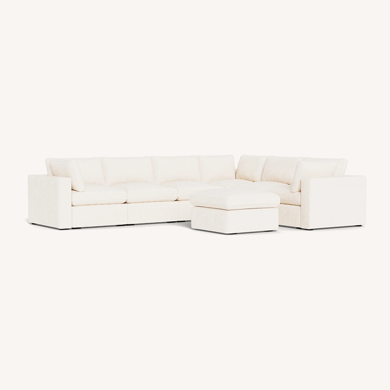 Cozey Ciello Collection Opal White Sectional - image-10