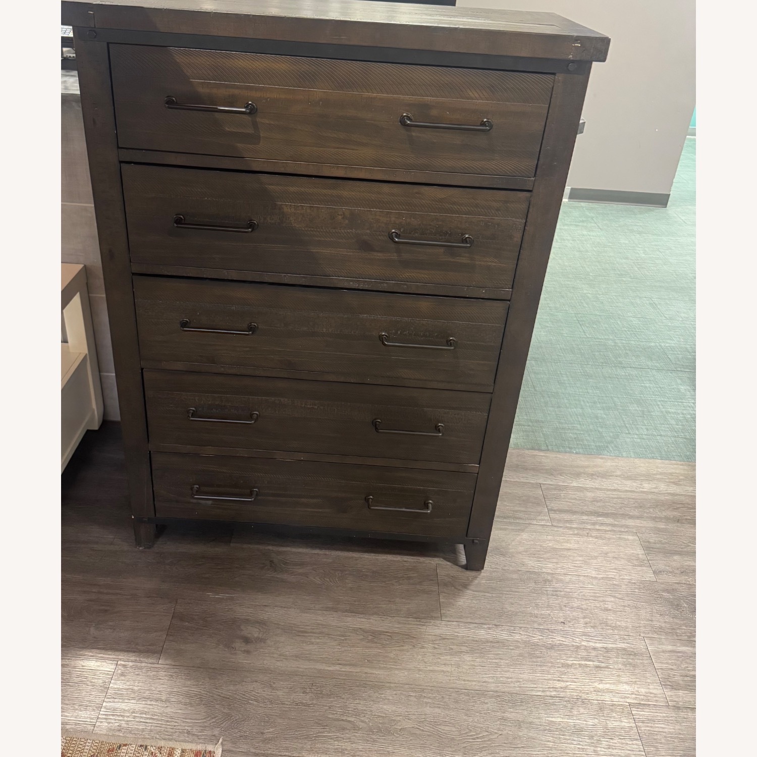 Bob's Discount Furniture Montana Brown 5 Dresser Chest - image-3