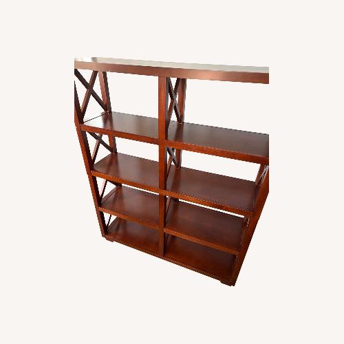 Used A-America, Inc. Dark Brown Wood Wall Shelf for sale on AptDeco