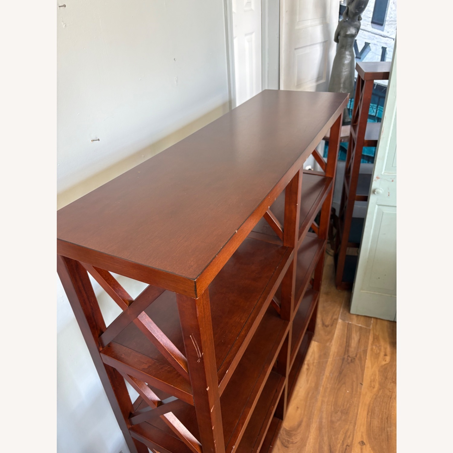 A-America, Inc. Dark Brown Wood Wall Shelf - image-3