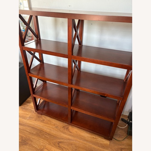 Used A-America, Inc. Dark Brown Wood Wall Shelf for sale on AptDeco
