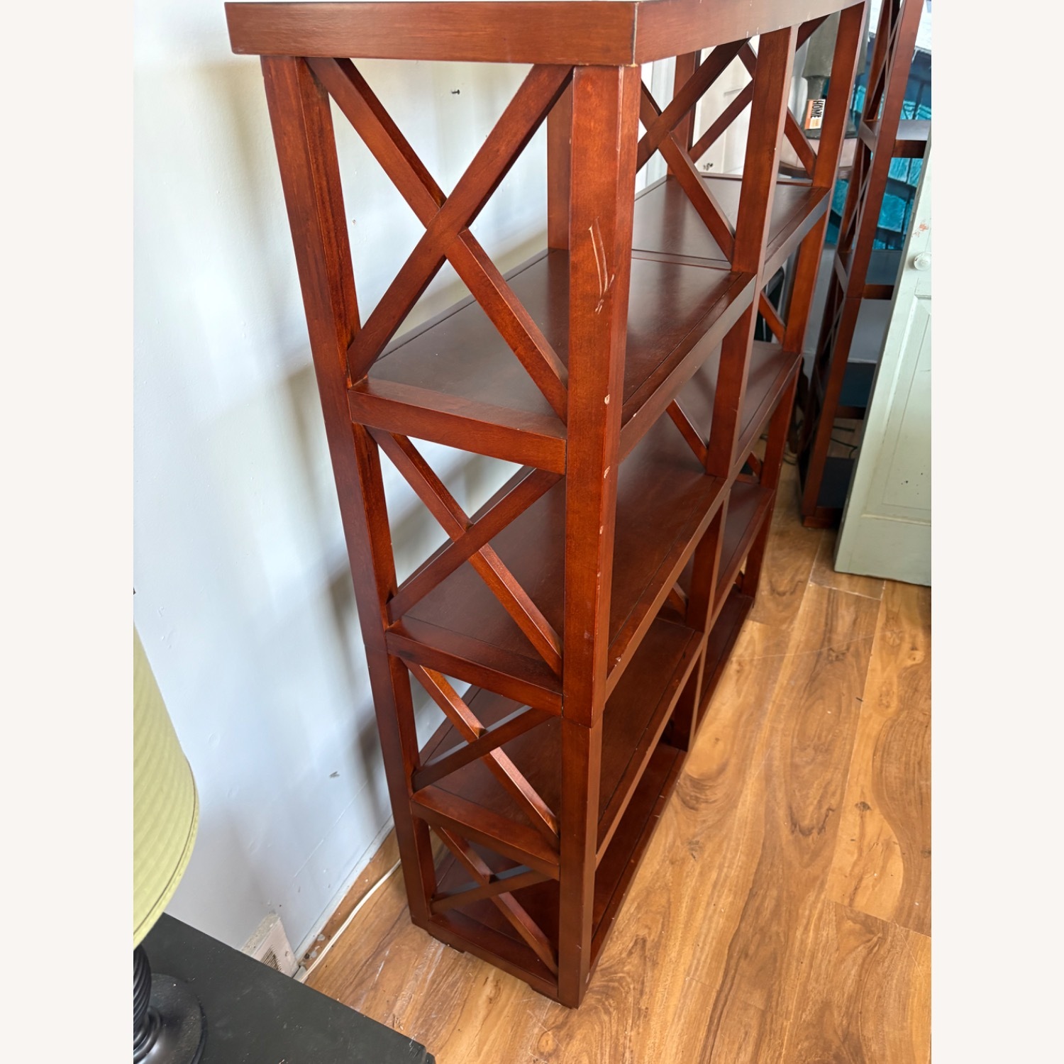 A-America, Inc. Dark Brown Wood Wall Shelf - image-2