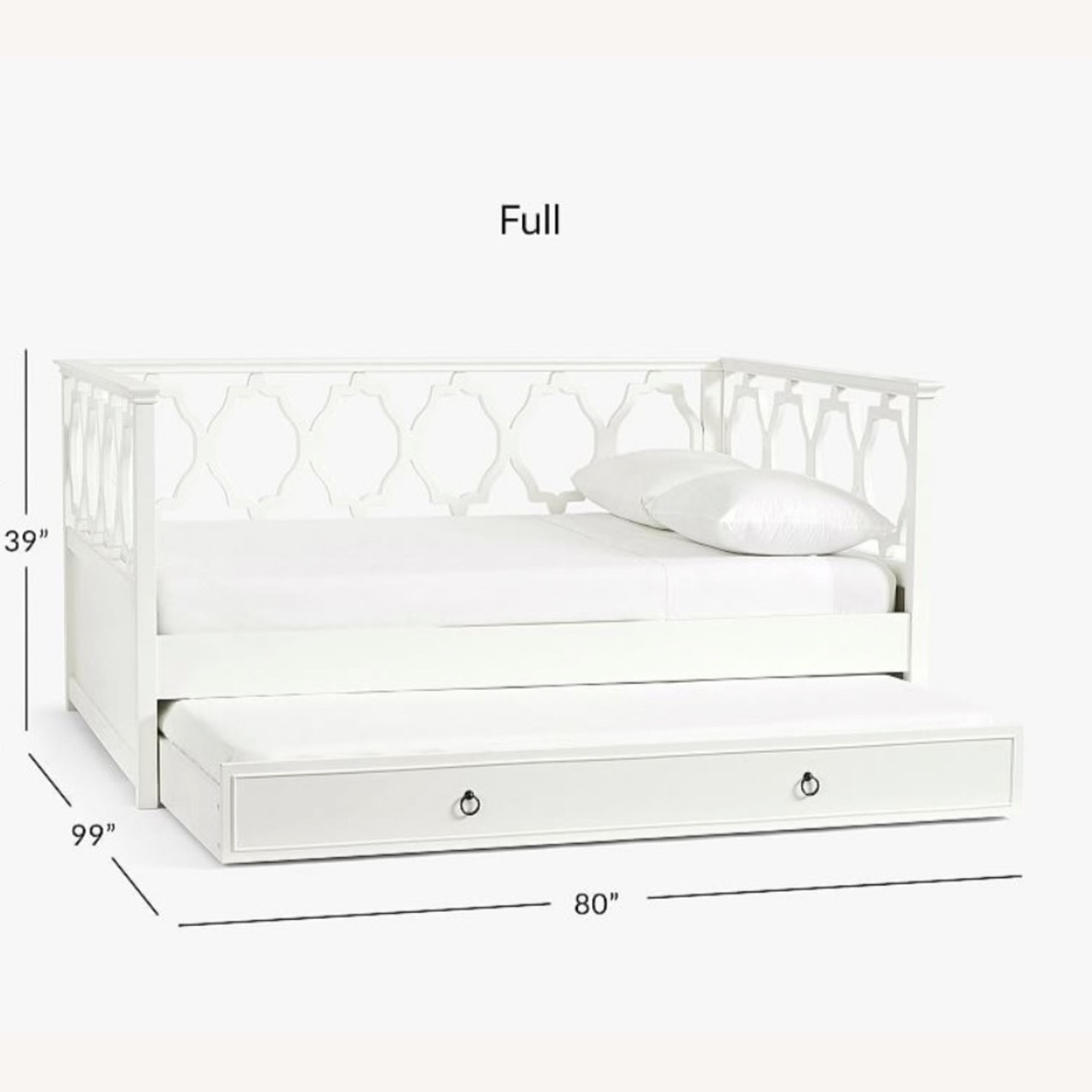 Pottery Barn Teen Elsie Full Daybed With Trundle - image-5