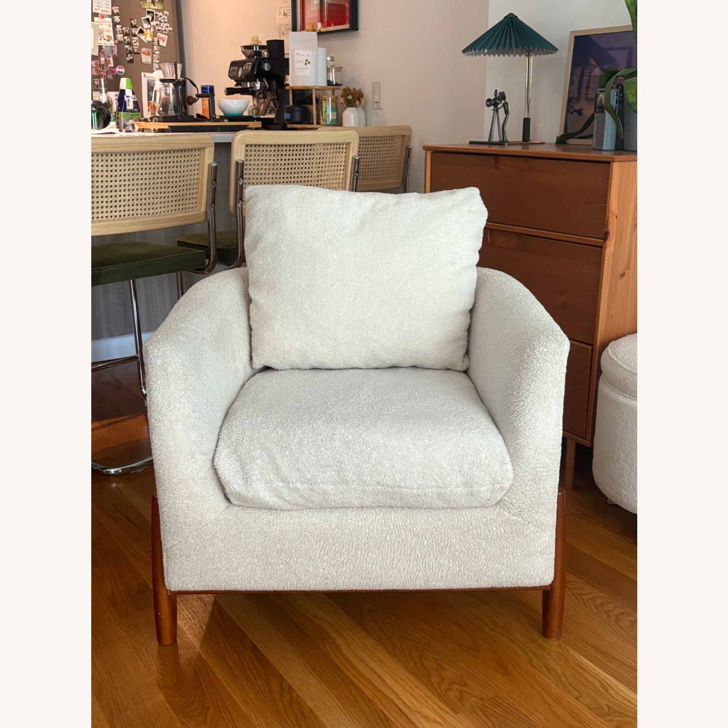 Target Threshold White Boucle Accent Chair - image-5