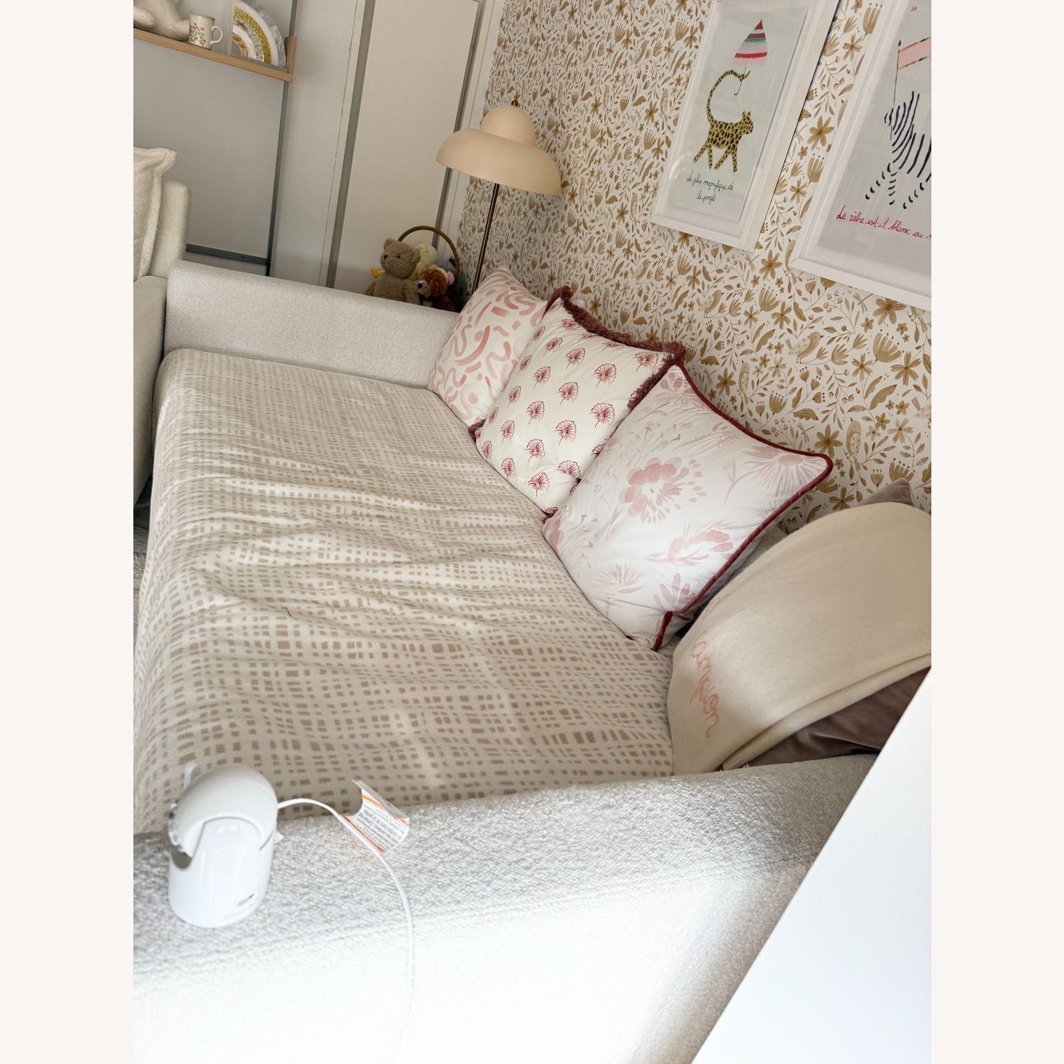 Pottery Barn Jamie White Boucle Daybed - image-4