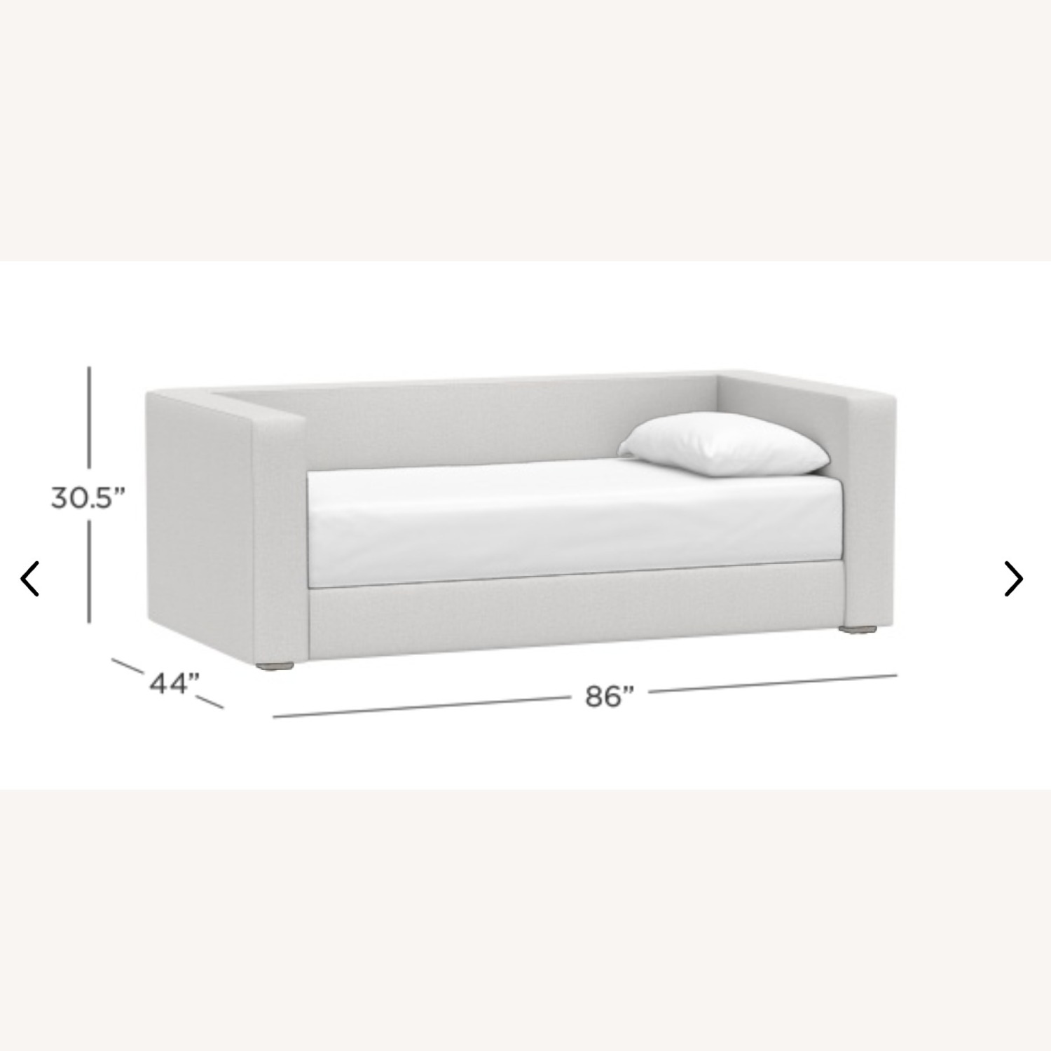 Pottery Barn Jamie White Boucle Daybed - image-2