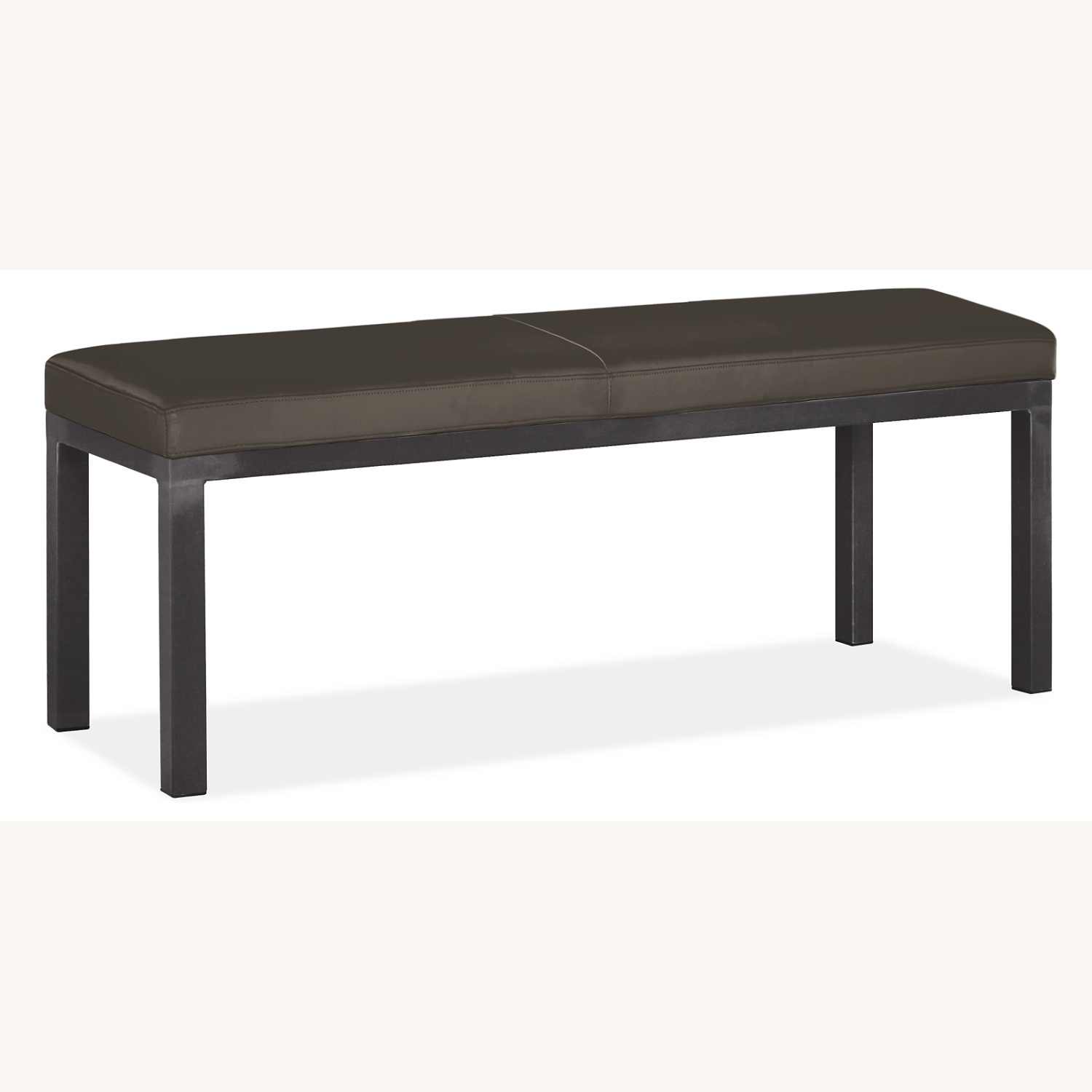 Room & Board Black Leather Bench - image-5