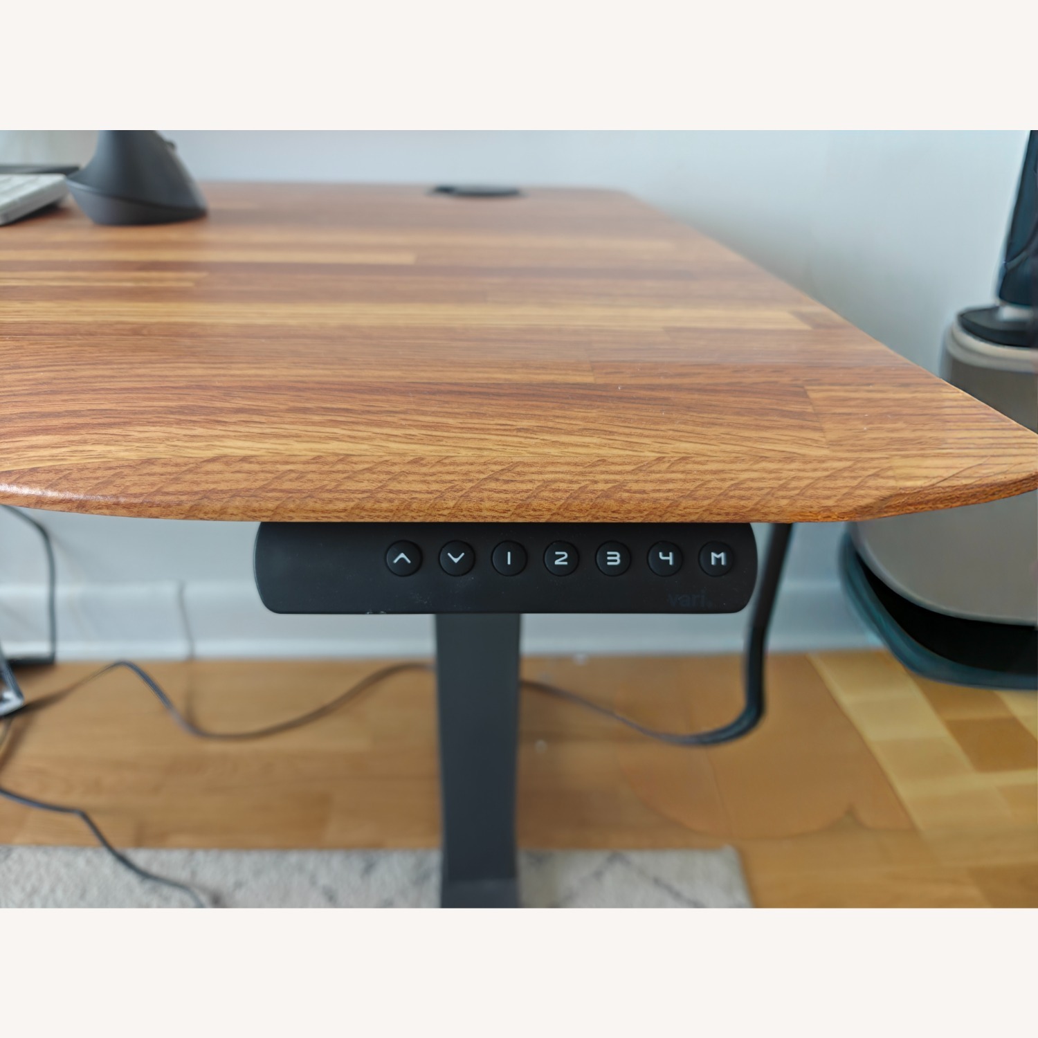 Vari Electric Standing Desk Natural Metal Desk - image-1