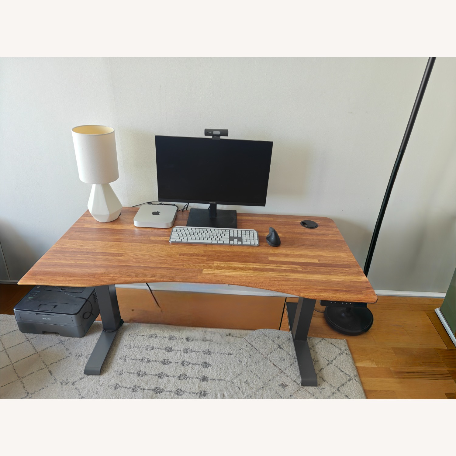 Vari Electric Standing Desk Natural Metal Desk - image-3