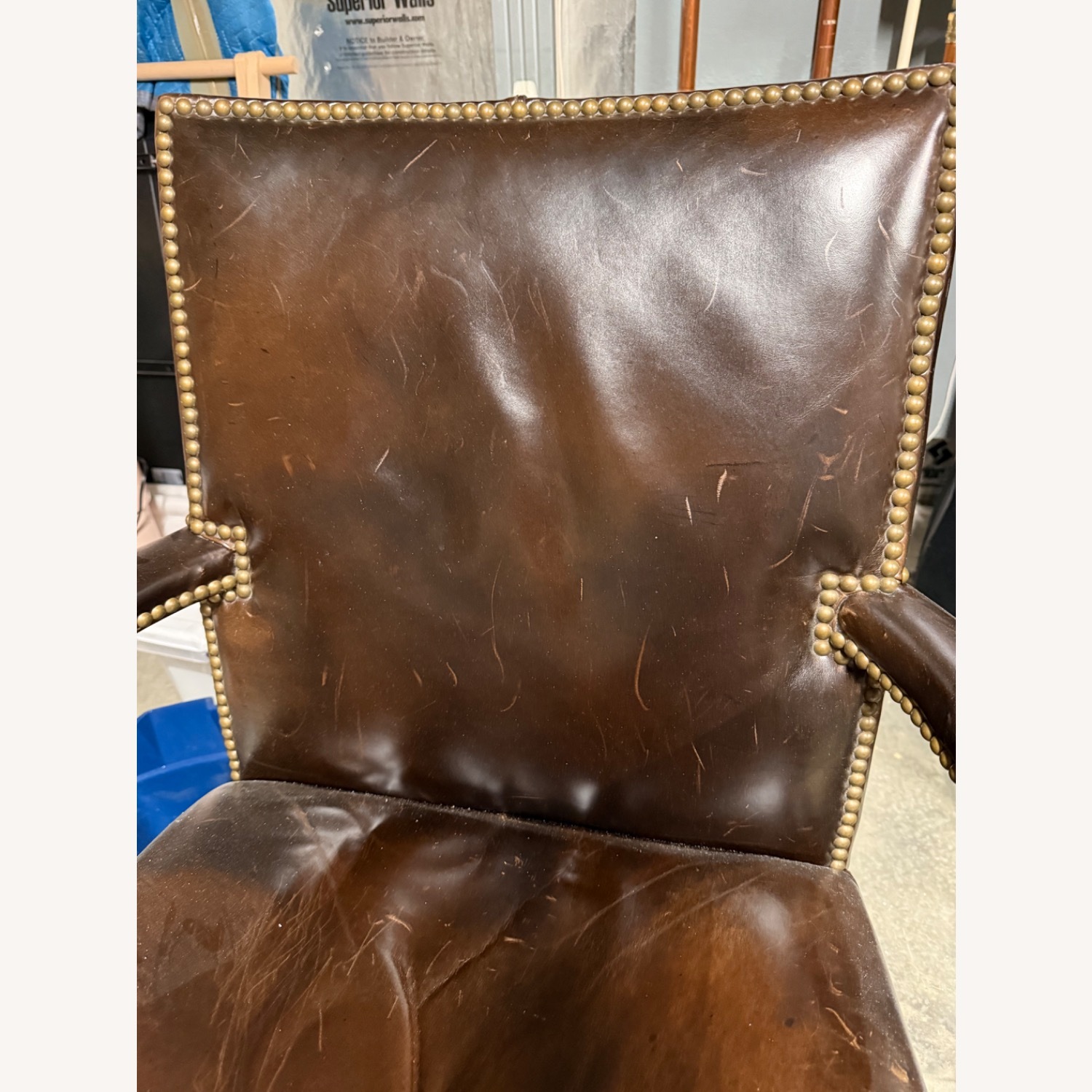 Arhaus Dark Brown Office Chair - image-2