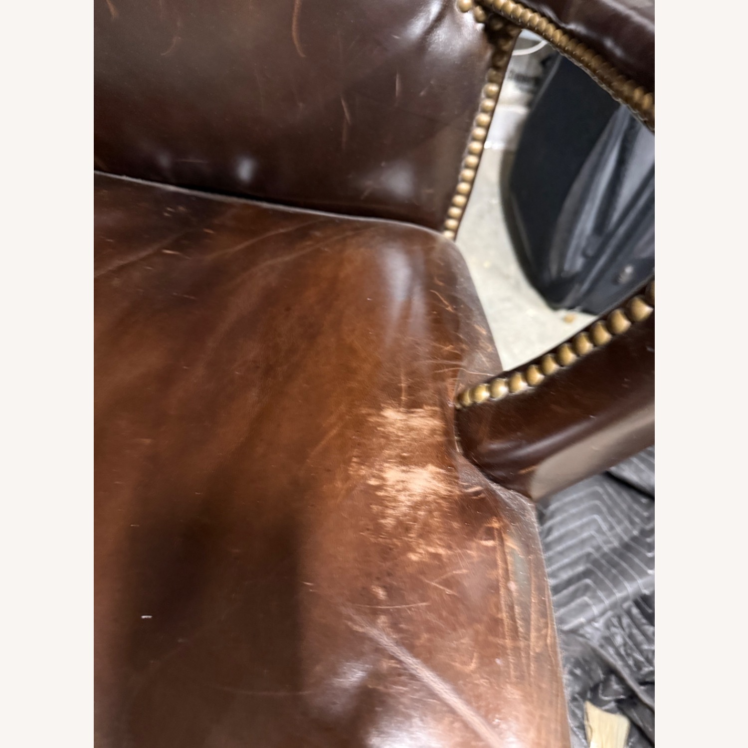 Arhaus Dark Brown Office Chair - image-3