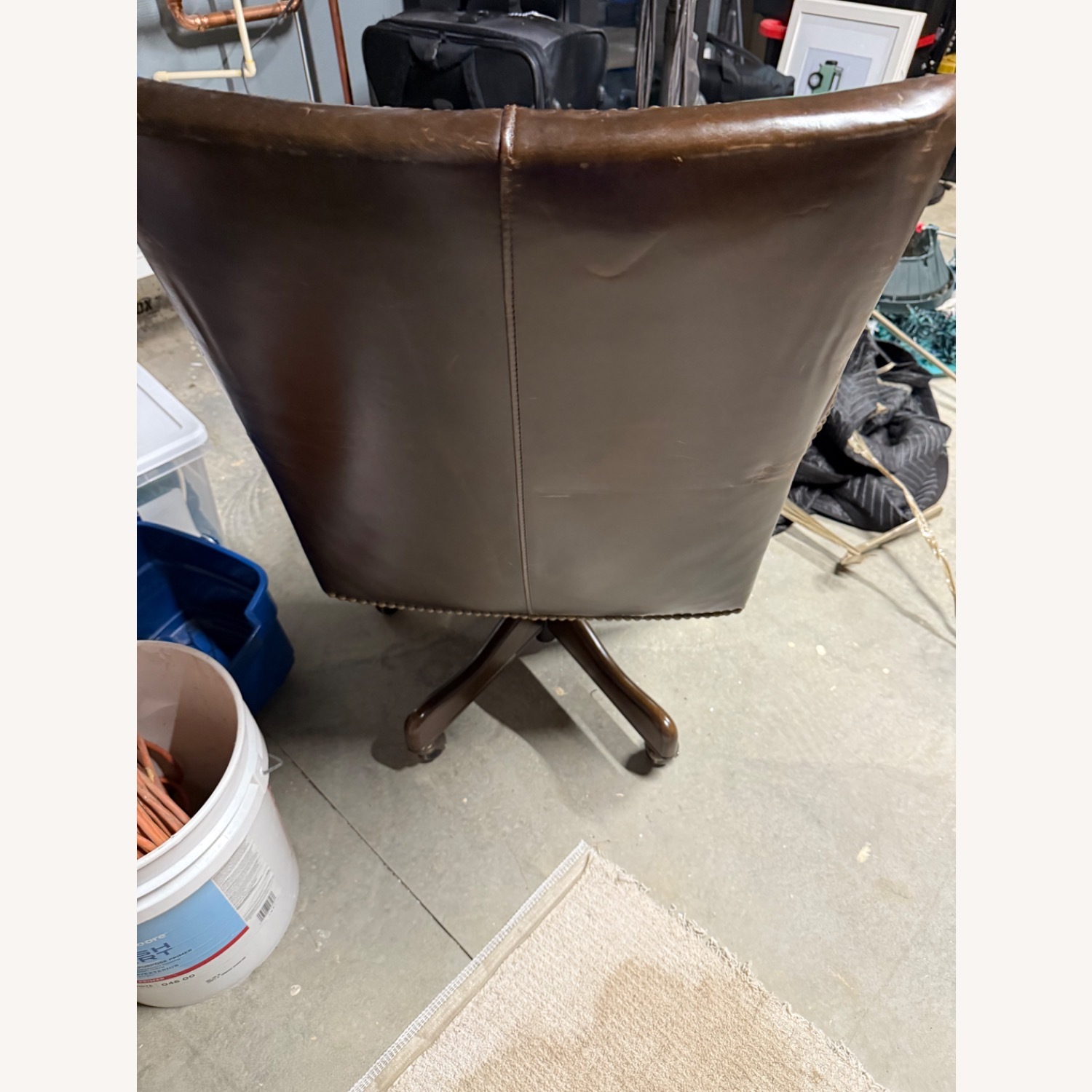 Arhaus Dark Brown Office Chair - image-5