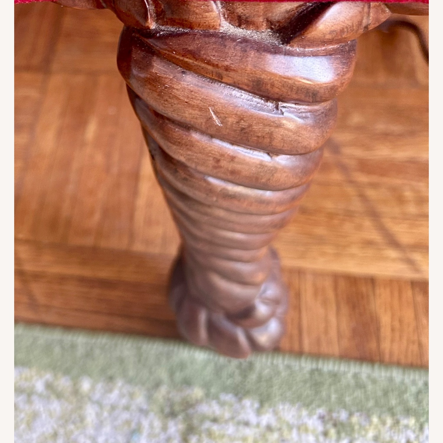 Vintage/Antique Finds Red Velvet 3+ Seater Sofa - image-5