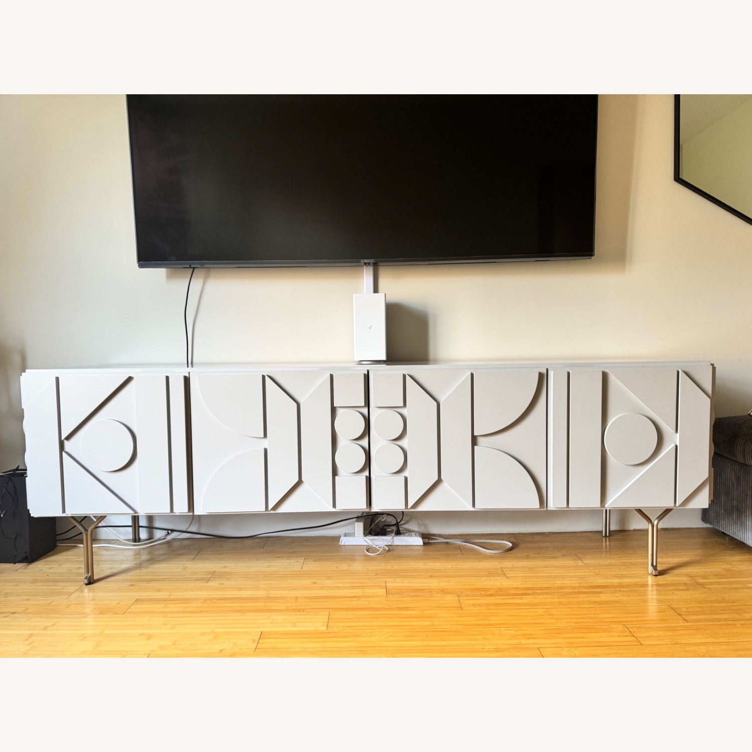 West Elm Pictograph Wood Media Console - image-1