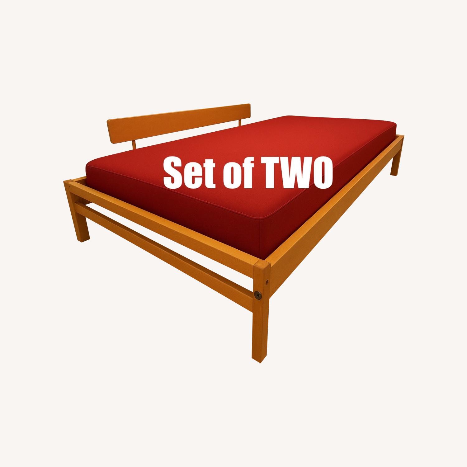 Natural Wood Daybed - image-0