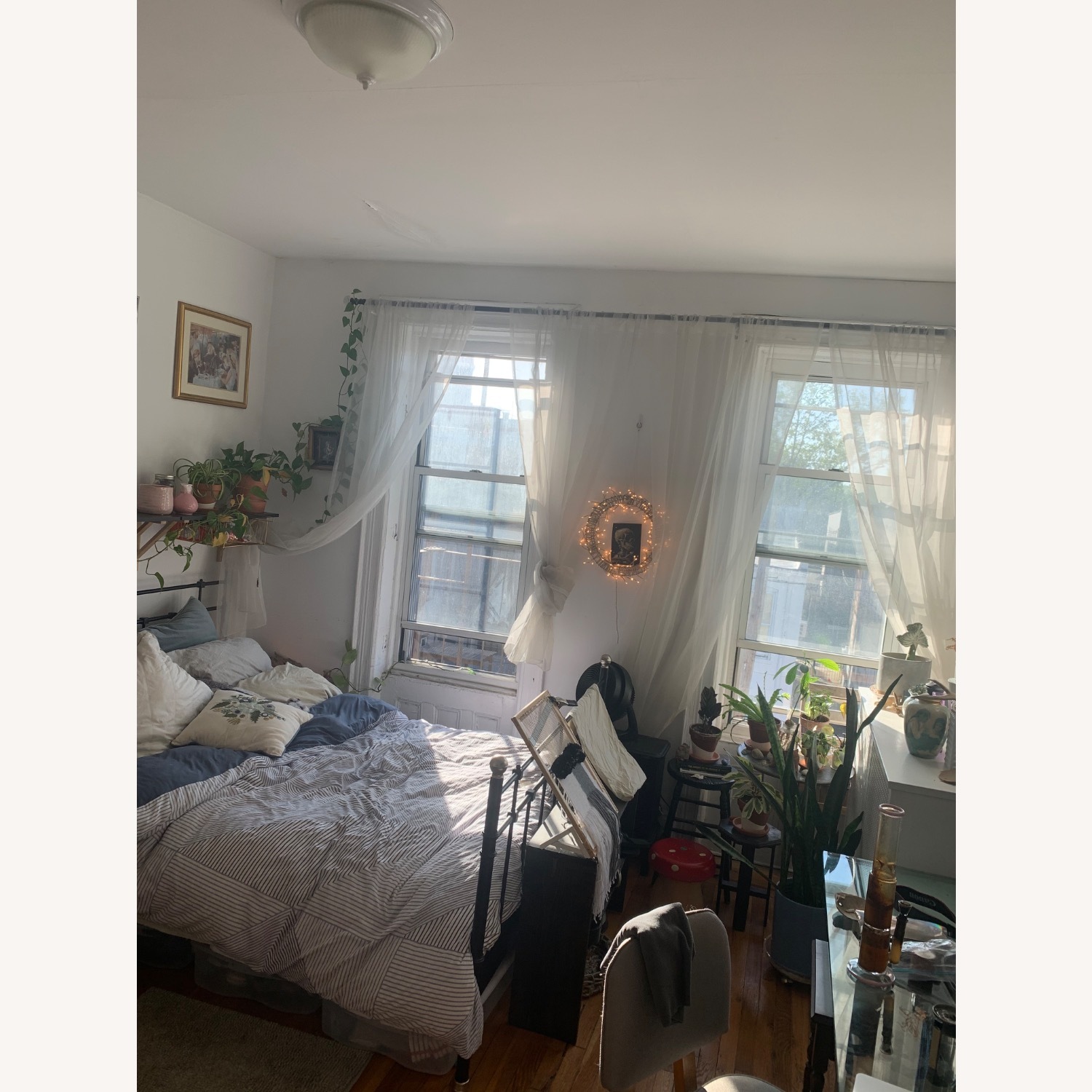 IKEA Svelvik Black Metal Queen Bed - image-3