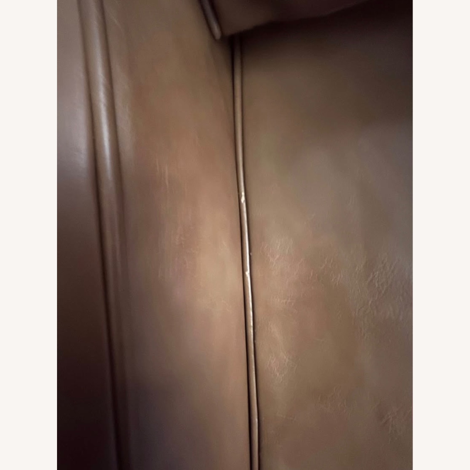 IKEA Kivik Light Brown Faux Leather 2 Seater Sofa - image-3