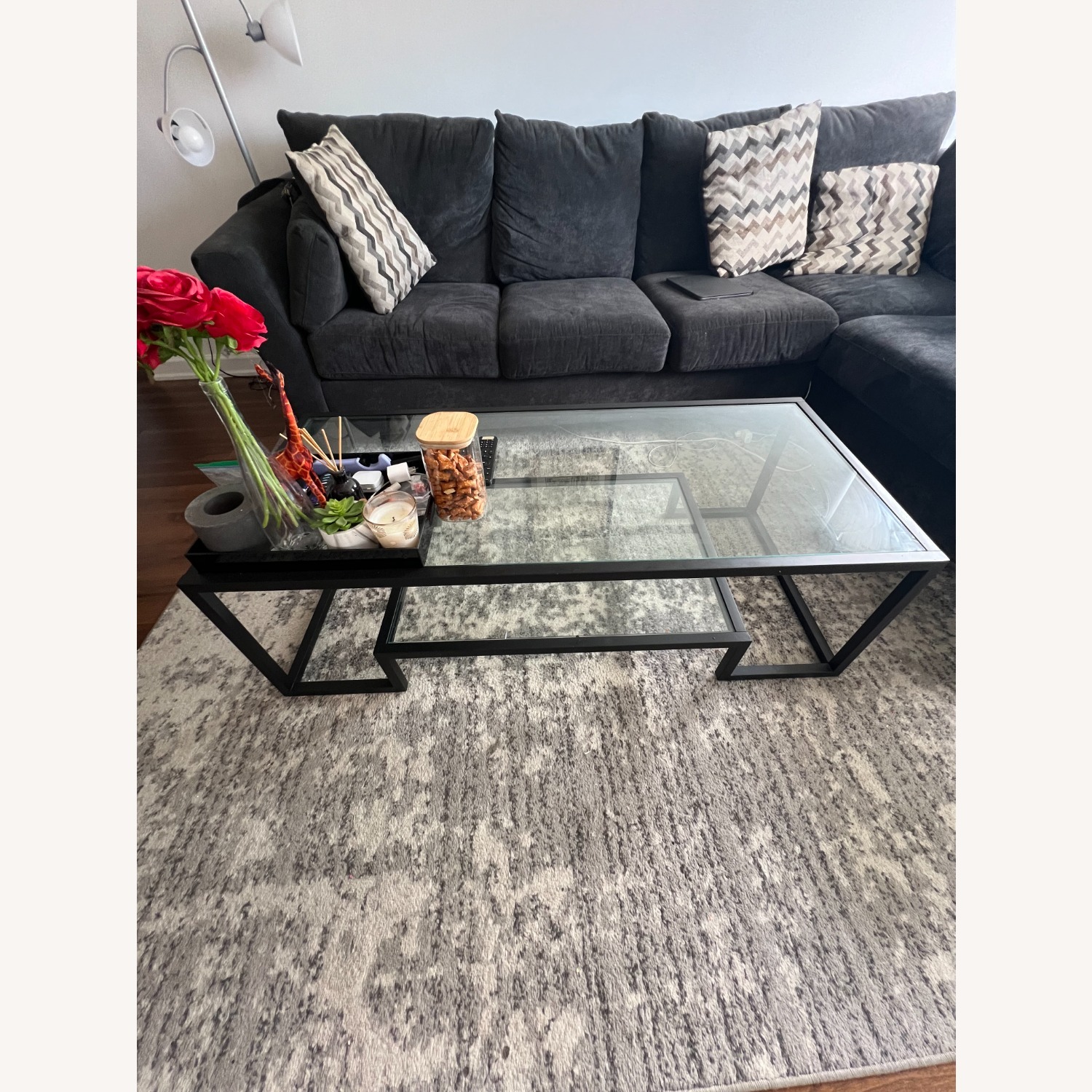 Wayfair Athena Glass Coffee Table  - image-1