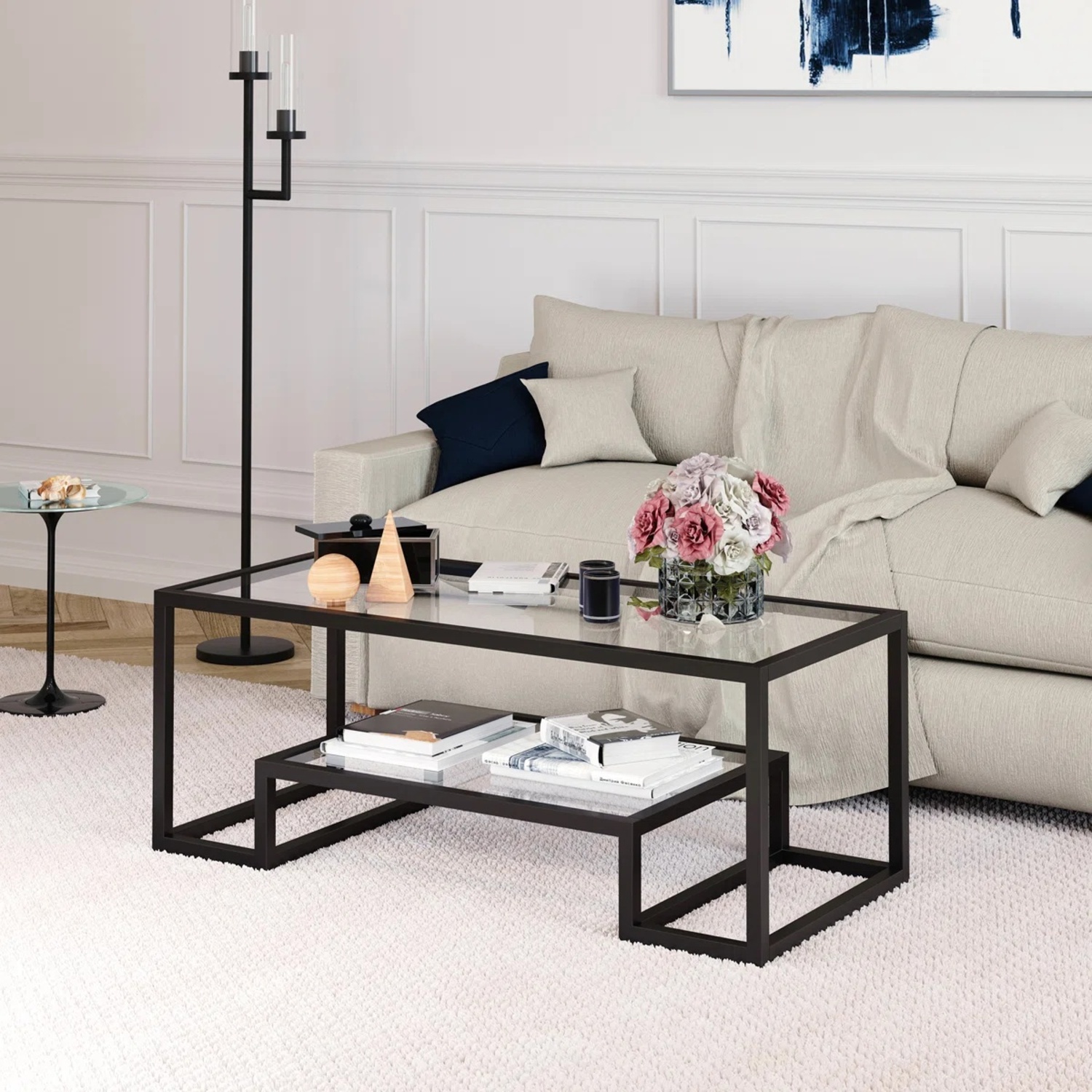 Wayfair Athena Glass Coffee Table  - image-5