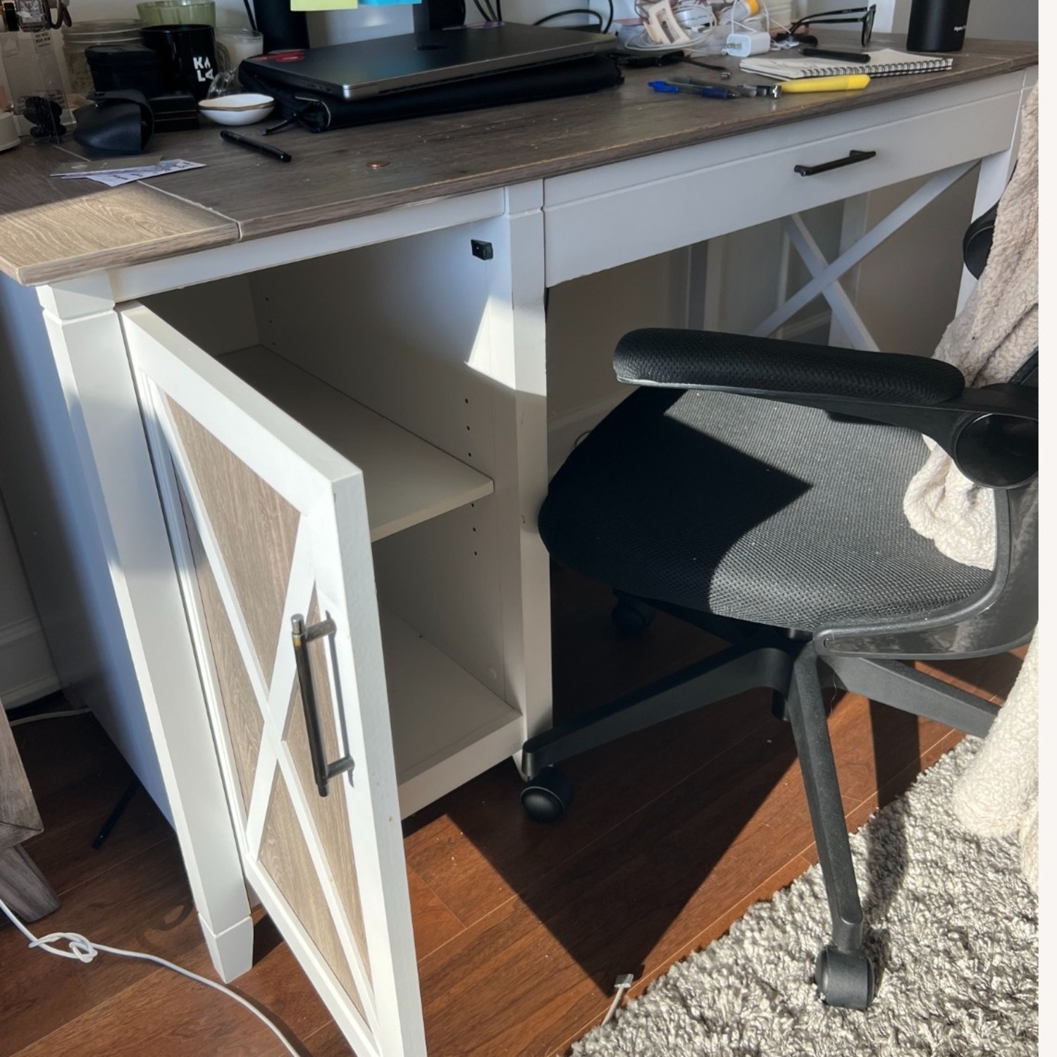 Wayfair Kaionna 54'' Desk White Wood Desk - image-3