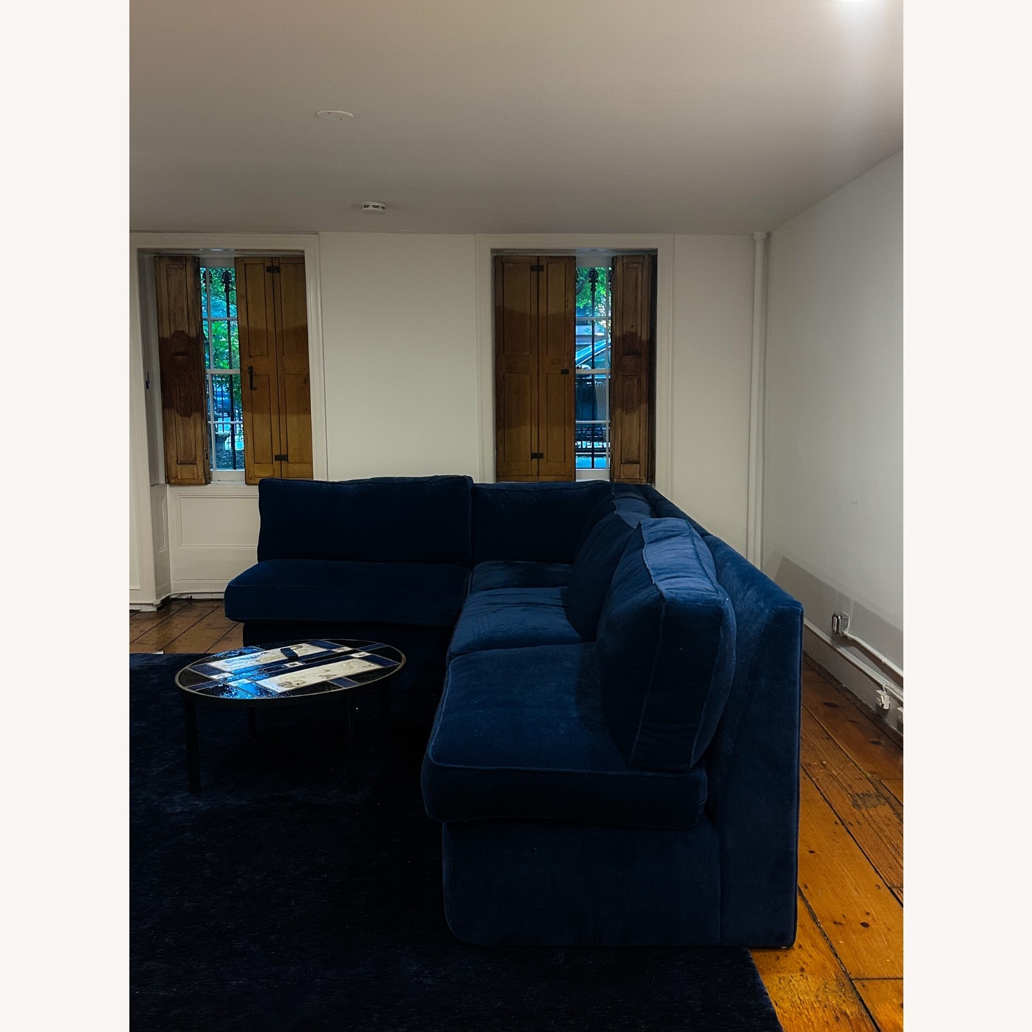 Vintage Designer Modular Velvet Sofa - image-2