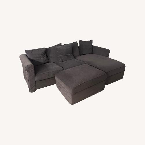 IKEA Dark Gray 5-seat Corner Sofa - AptDeco