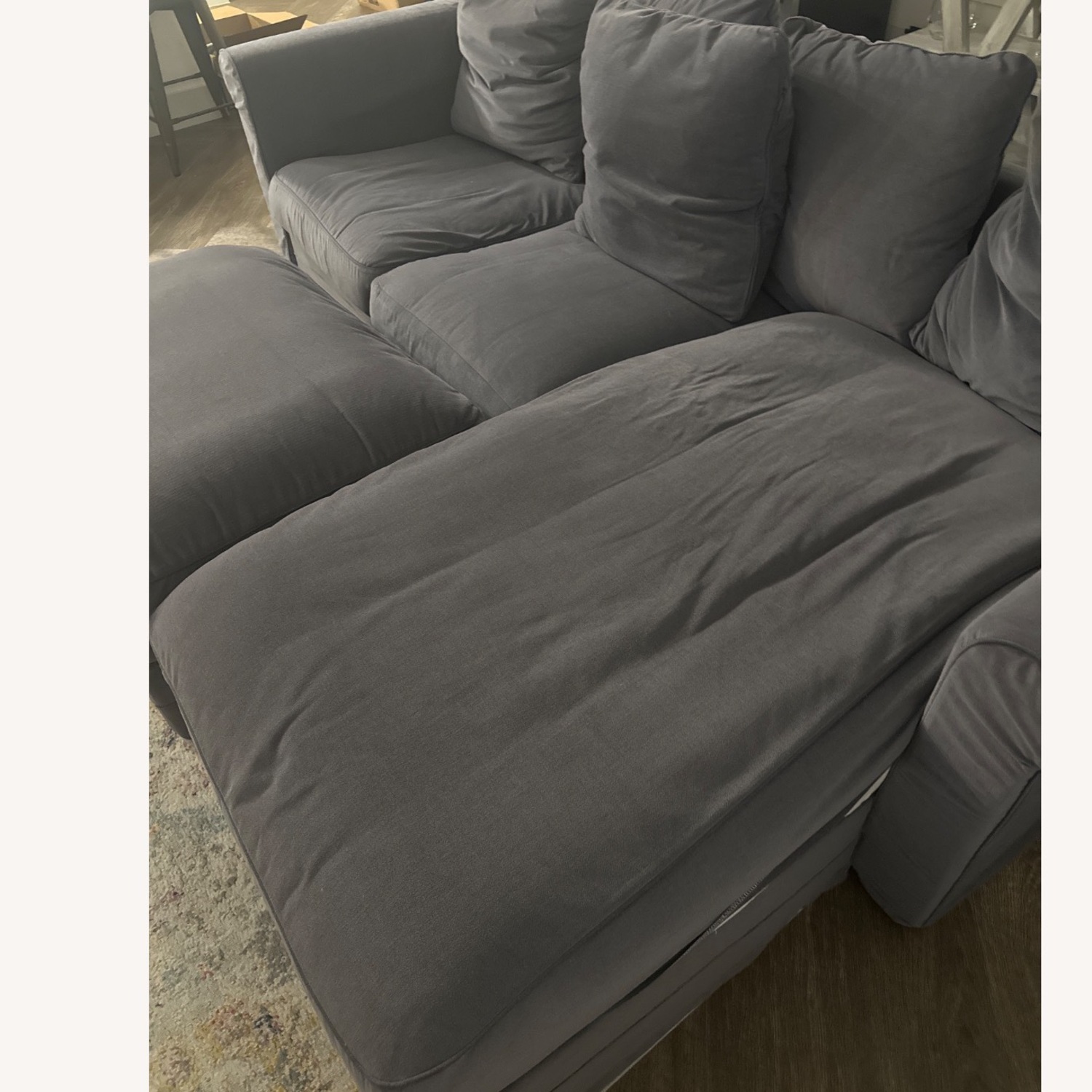 IKEA Harlanda Sofa with Chaise and Ottoman - image-7