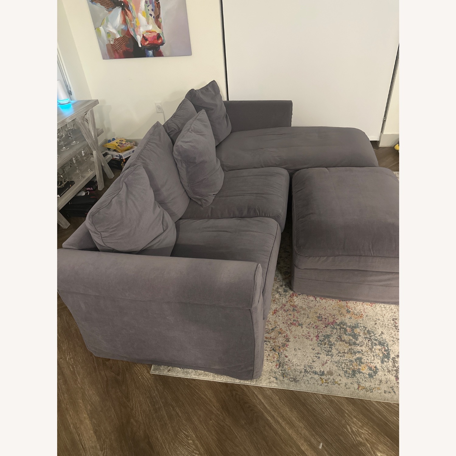 IKEA Harlanda Sofa with Chaise and Ottoman - image-3