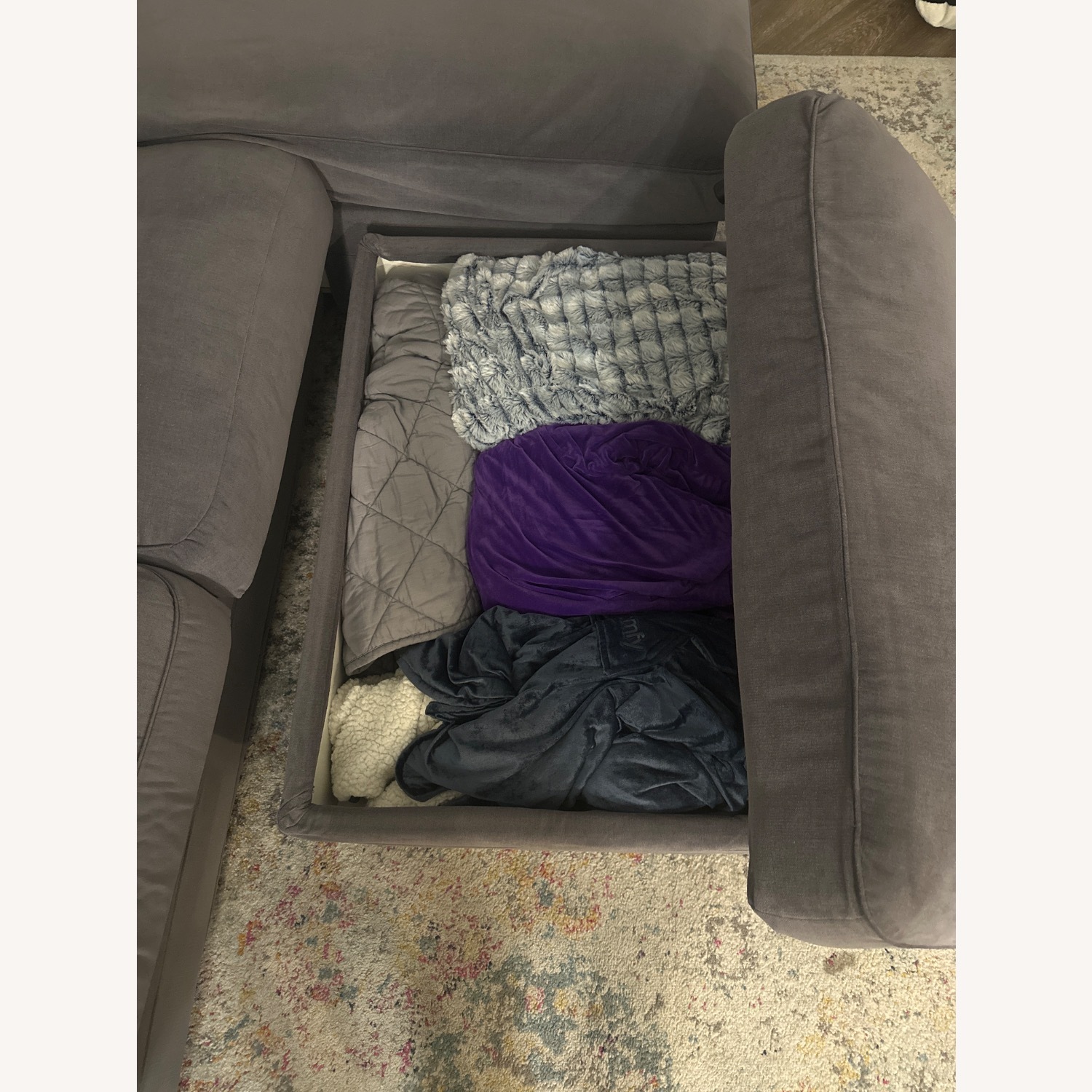 IKEA Harlanda Sofa with Chaise and Ottoman - image-6