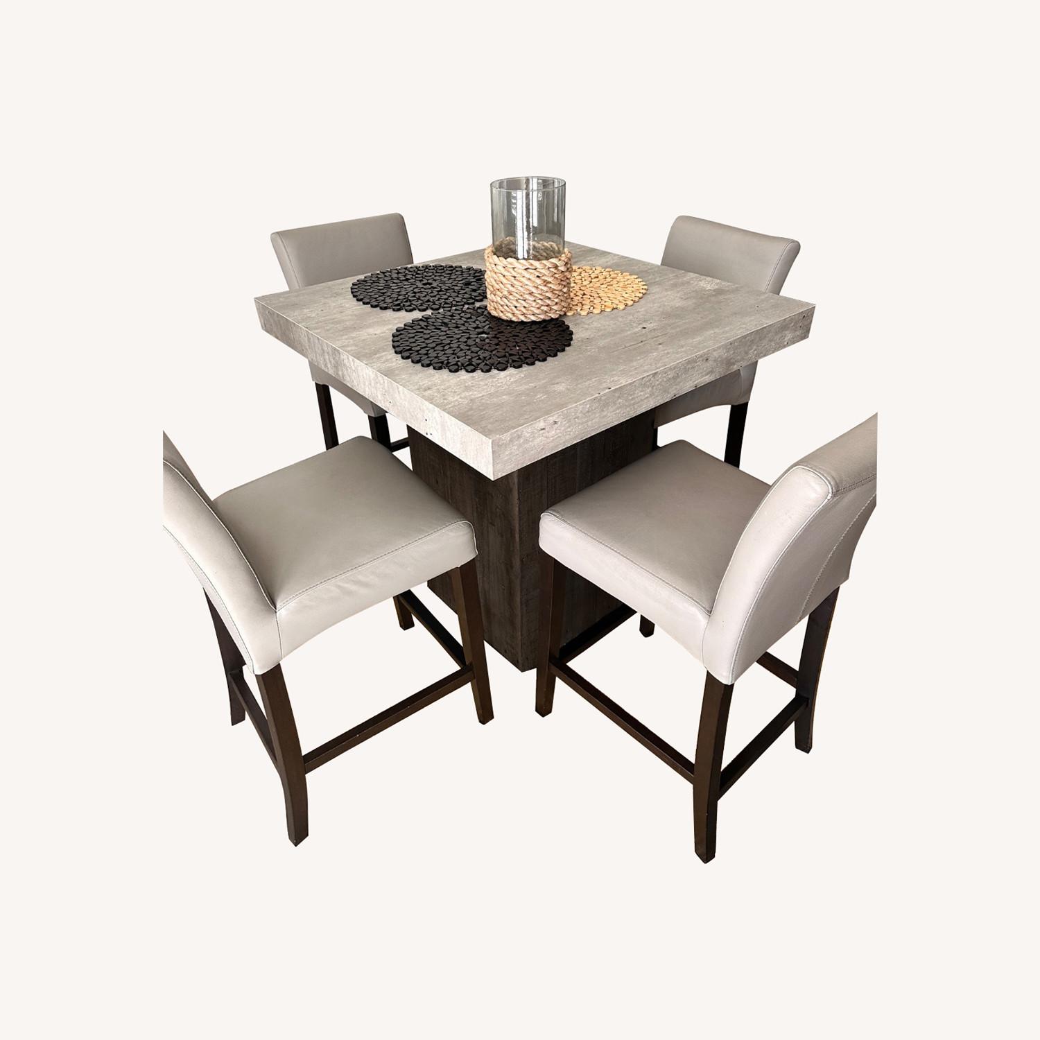 Light Gray Concrete Dining Sets - image-0
