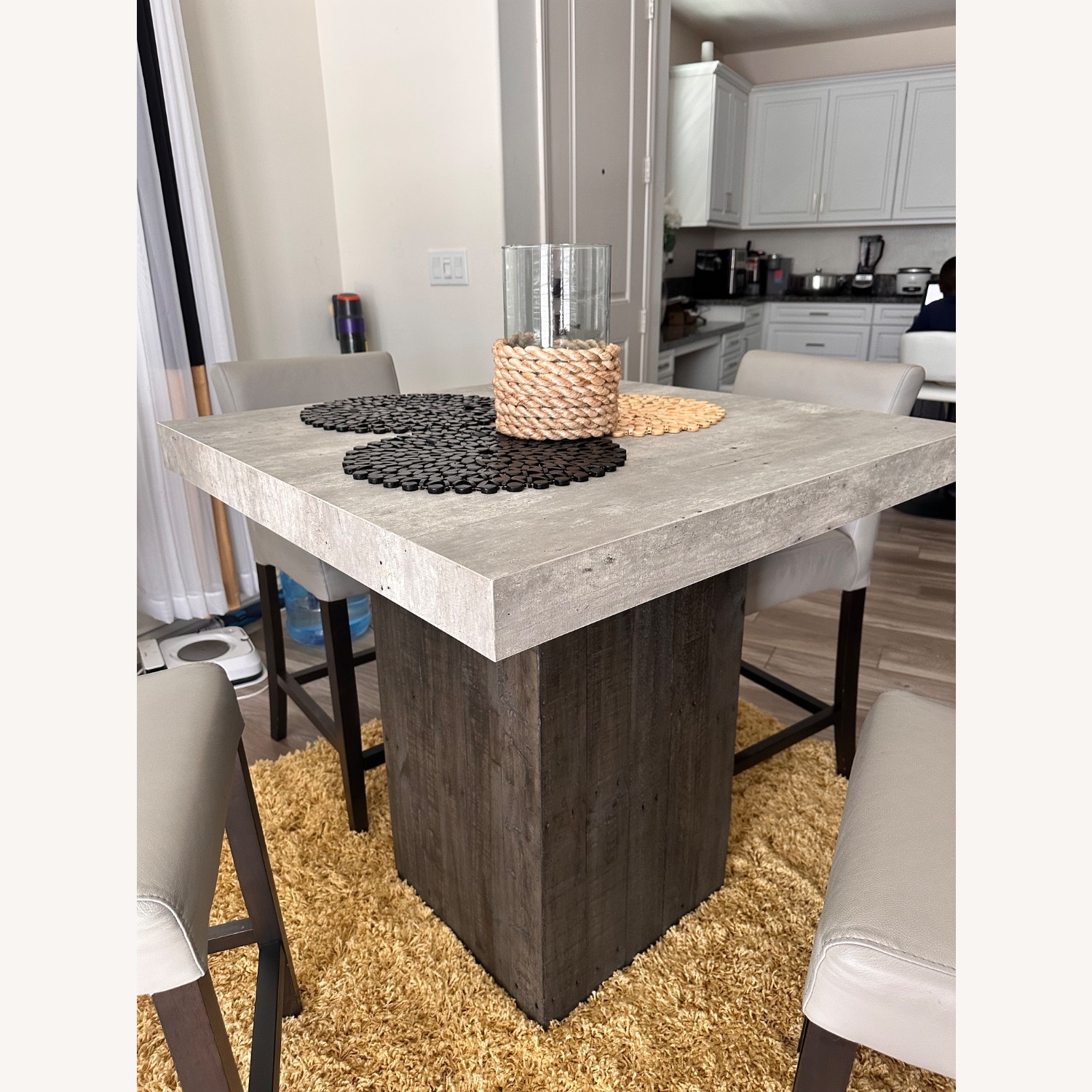 Light Gray Concrete Dining Sets - image-3