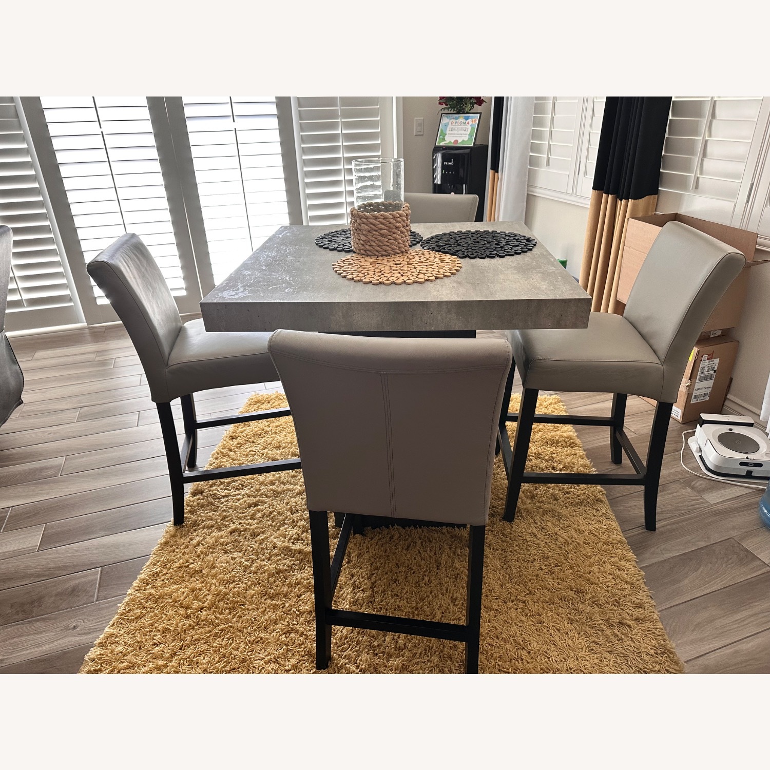 Light Gray Concrete Dining Sets - image-7