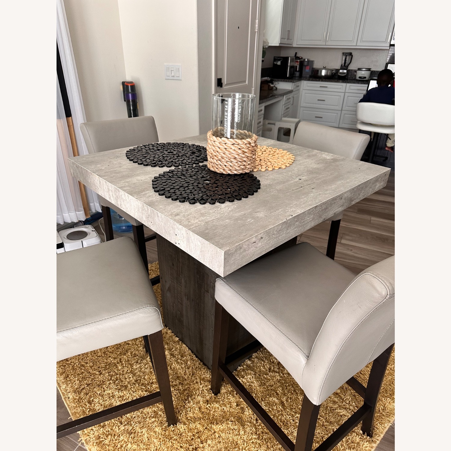 Light Gray Concrete Dining Sets - image-1