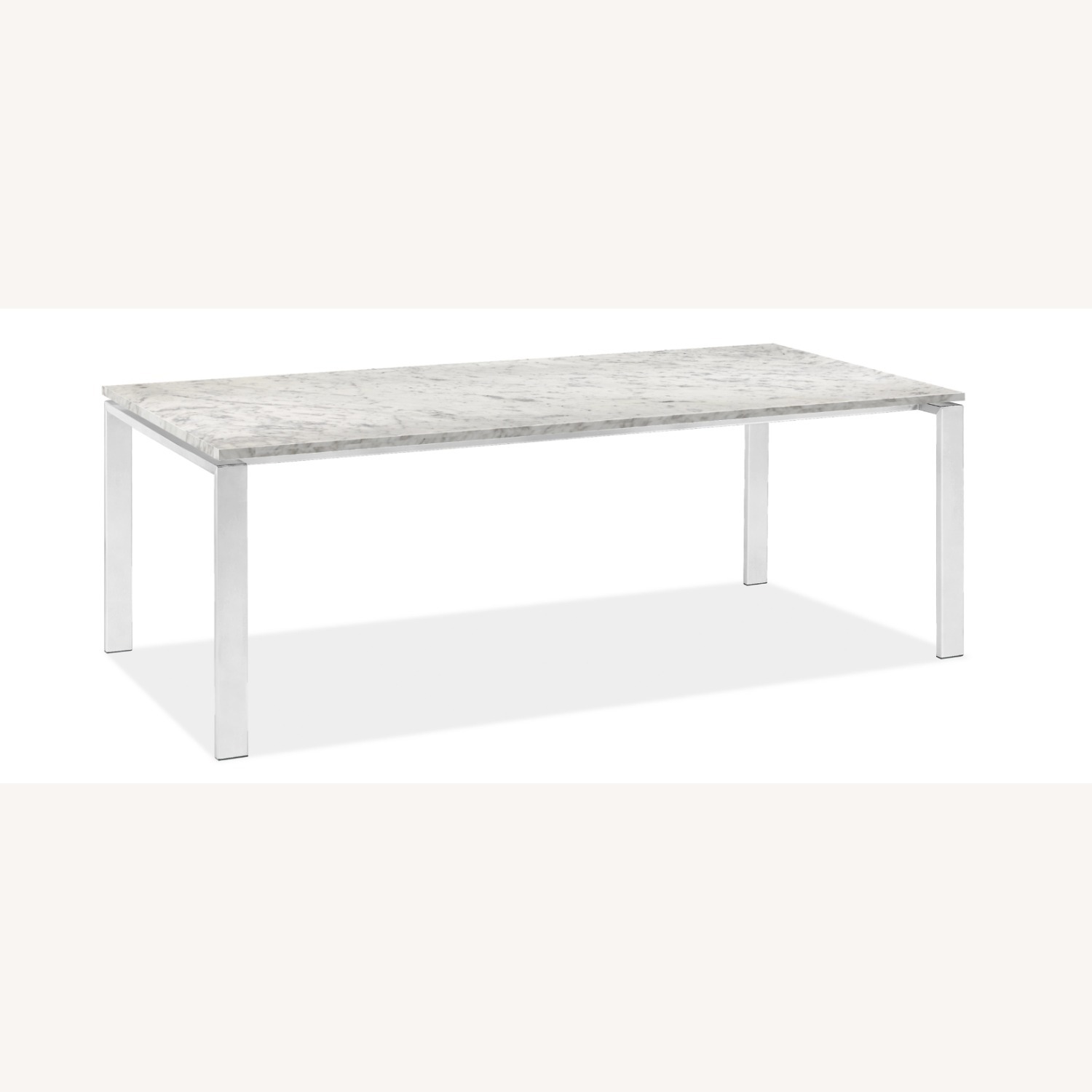 Room & Board Rand Light Gray Marble Dining Table - image-4