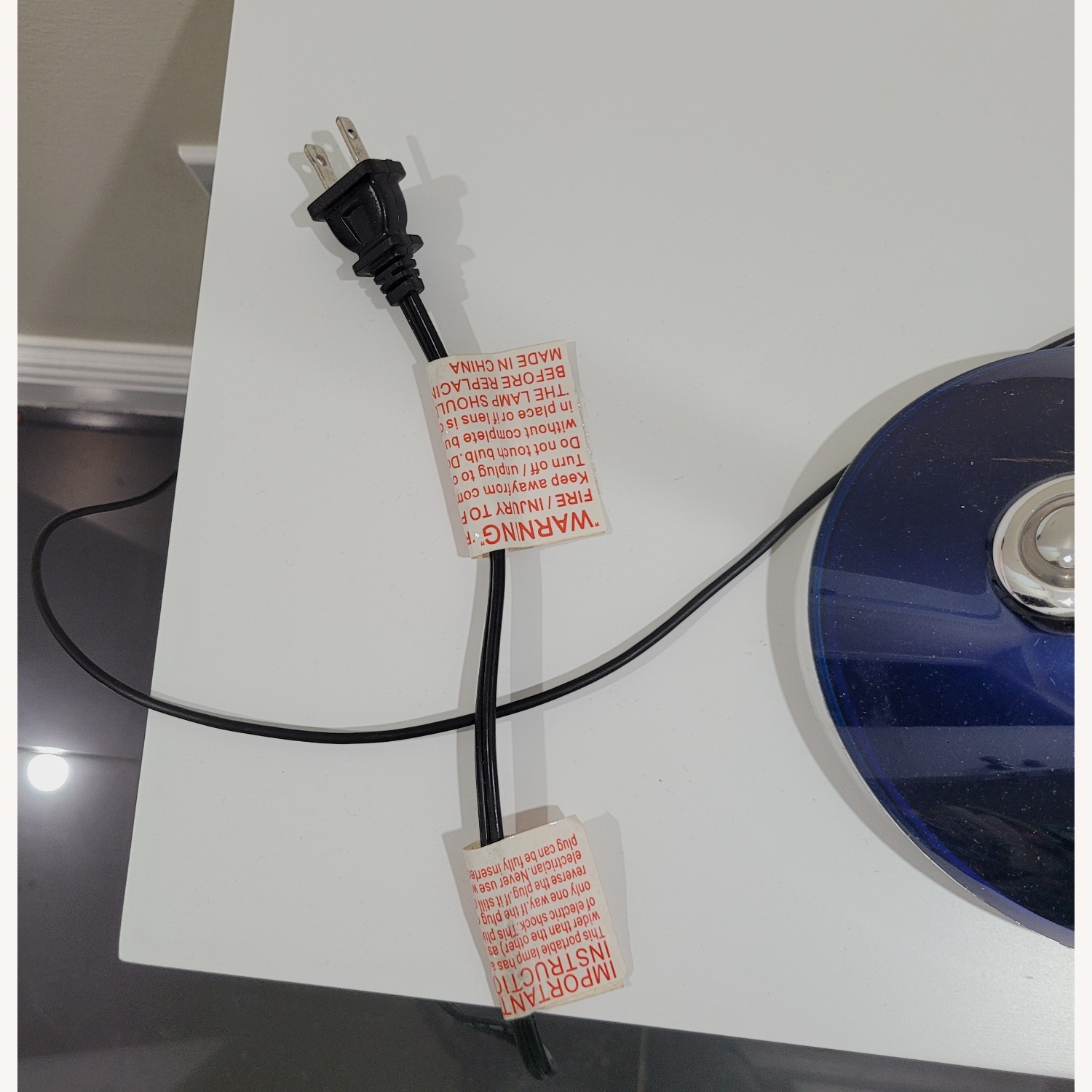 Blue Table Lamp - image-1