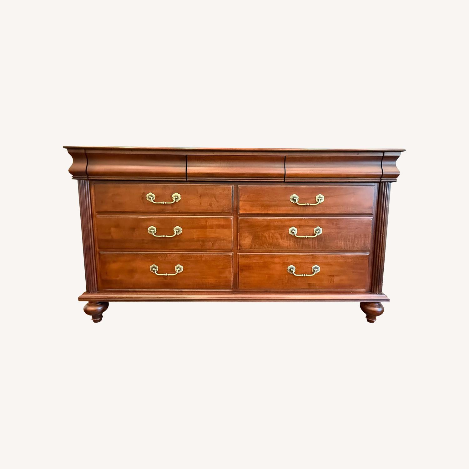 Ethan Allen Marques Dark Brown Wood Dresser - image-0