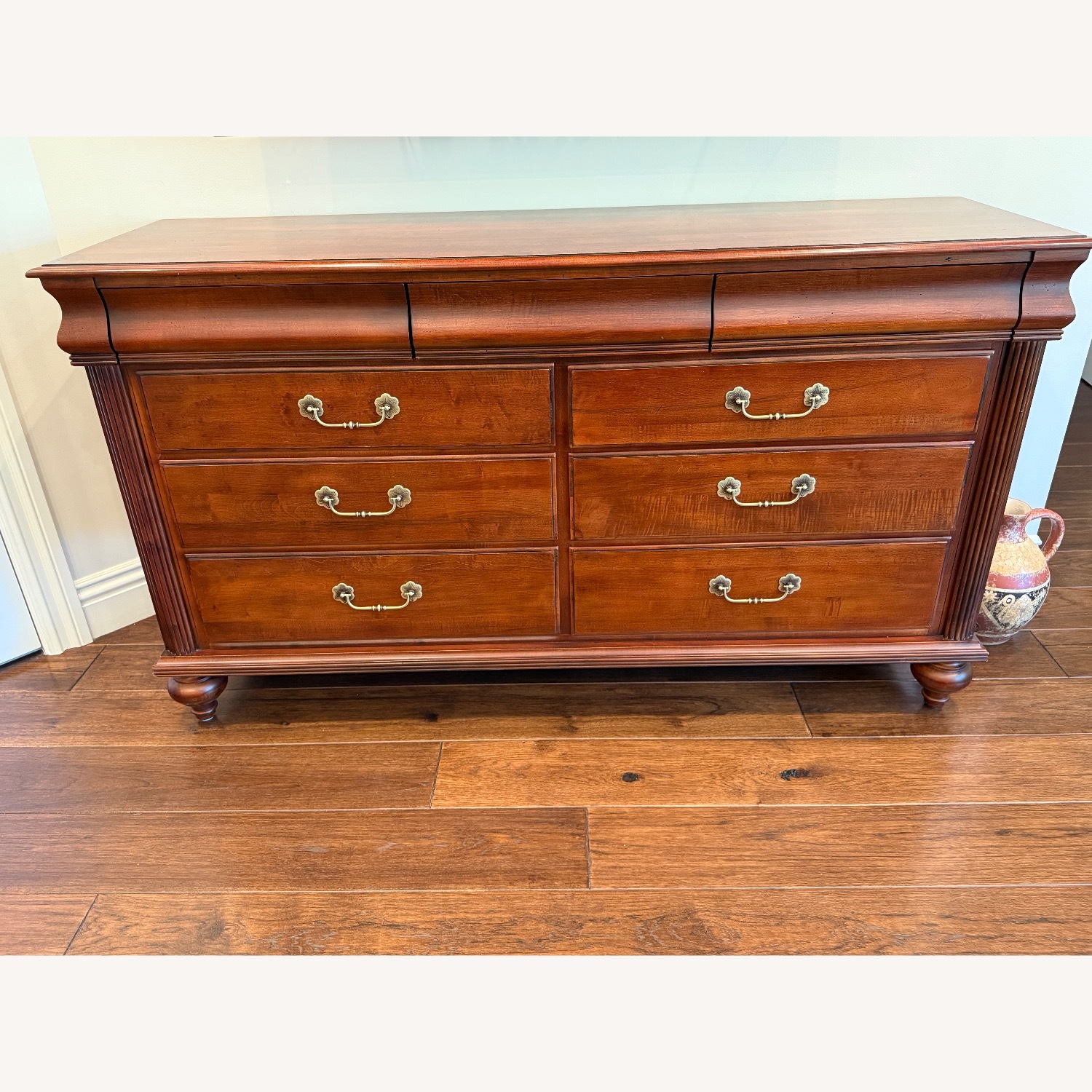 Ethan Allen Marques Dark Brown Wood Dresser - image-1