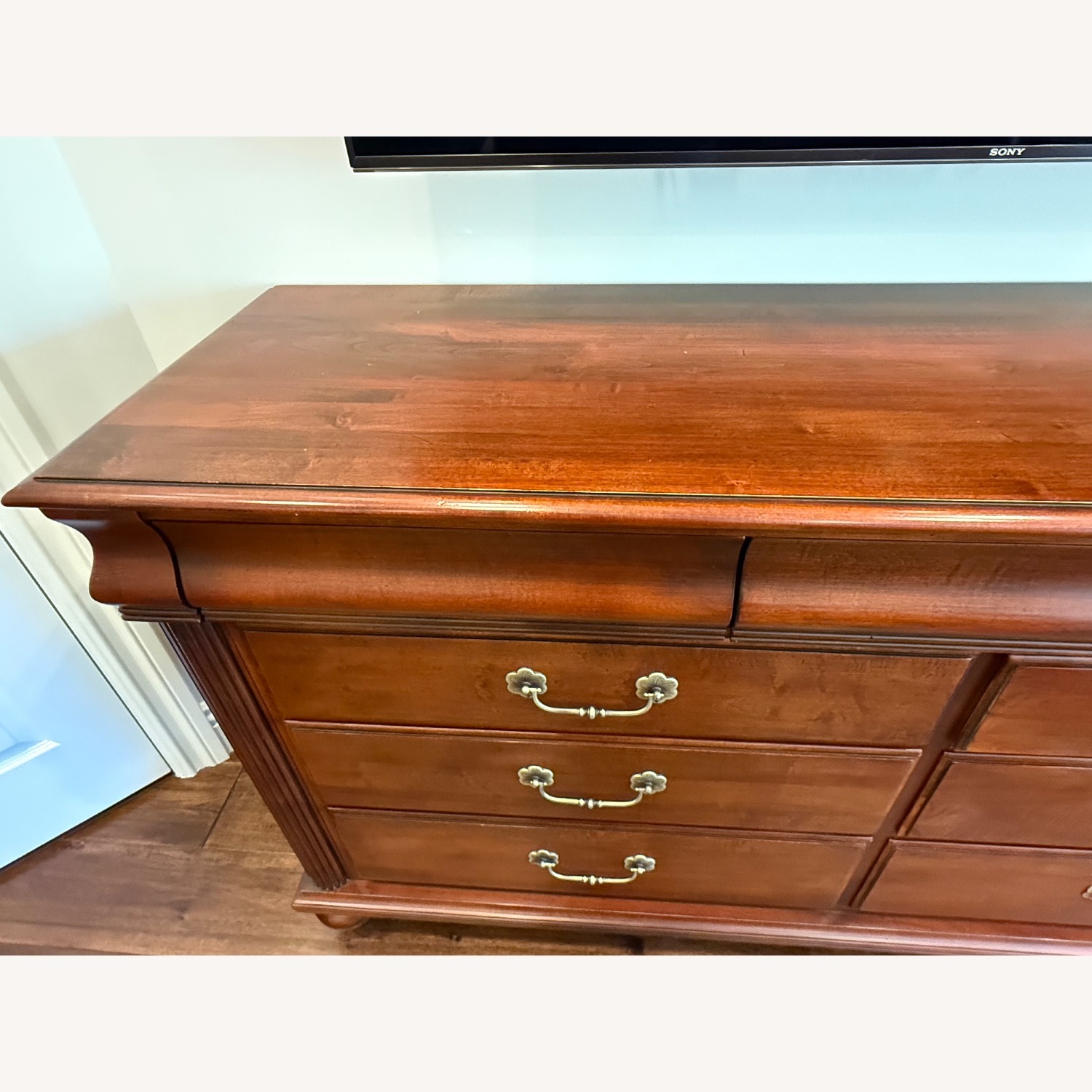 Ethan Allen Marques Dark Brown Wood Dresser - image-3