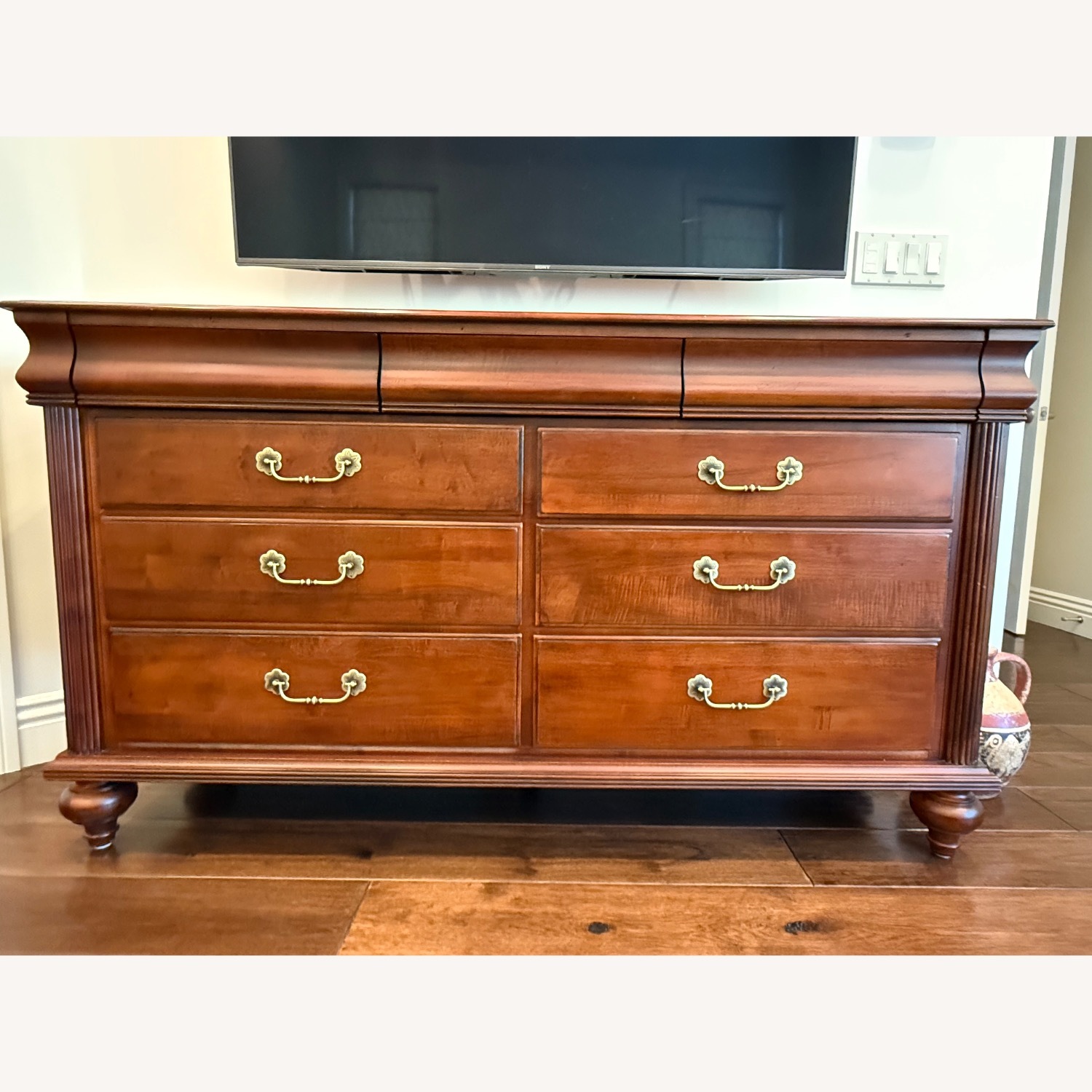 Ethan Allen Marques Dark Brown Wood Dresser - image-2