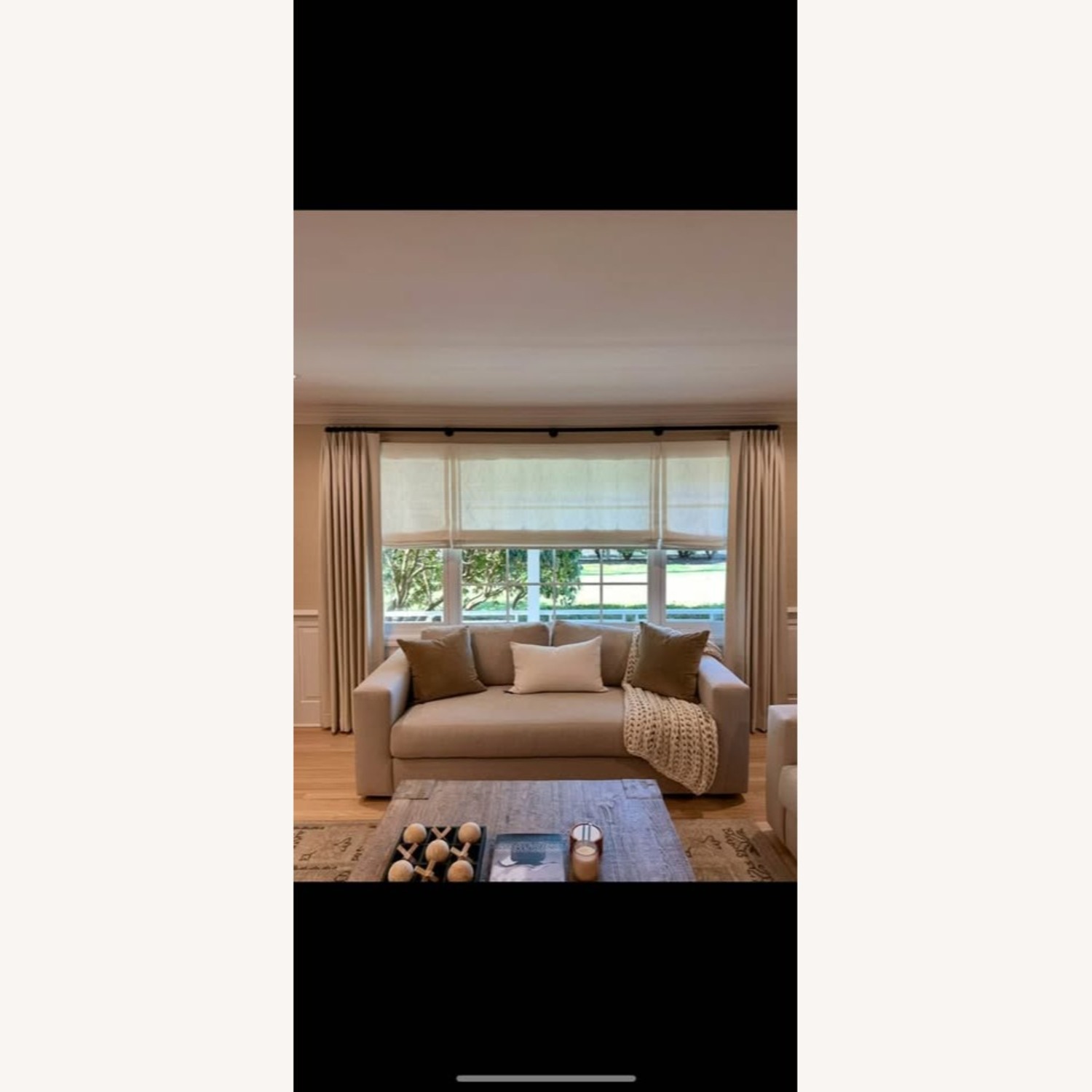 Pottery Barn Carmel Square 86.5" Sofa (Oatmeal) - image-1