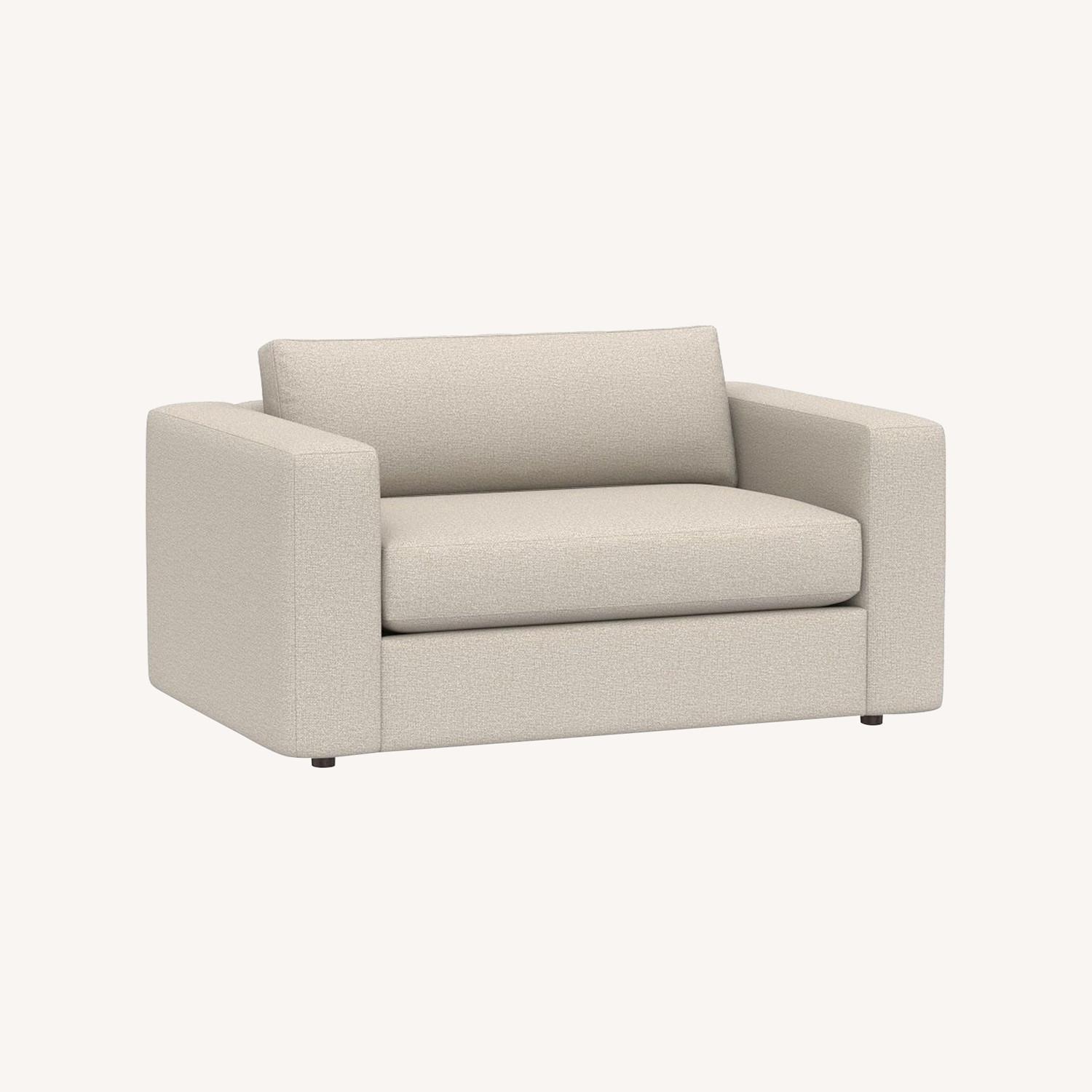 Pottery Barn Carmel Square 62" Sofa (Oatmeal) - image-0