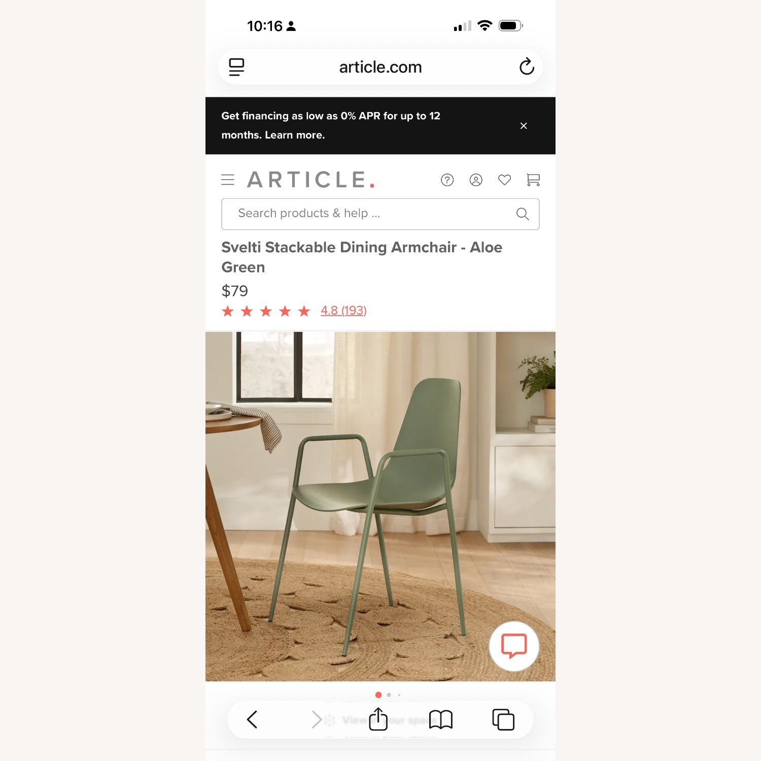 Article Svelti Green Plastic Dining Chairs - image-3
