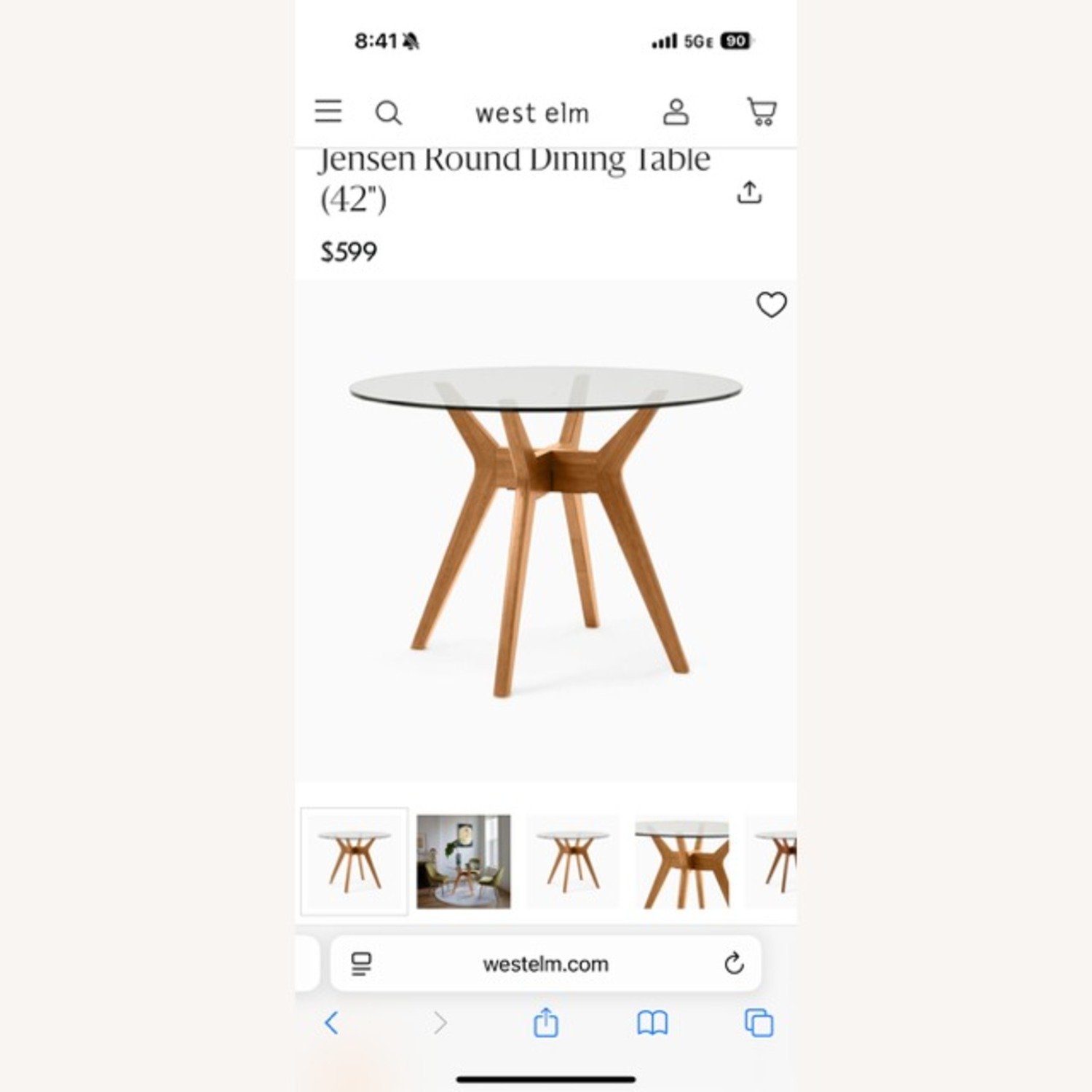 West Elm Jensen Round Dining Table - image-3