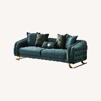 Wayfair Emerald Luxe Velvet Sofa with Gold Legs