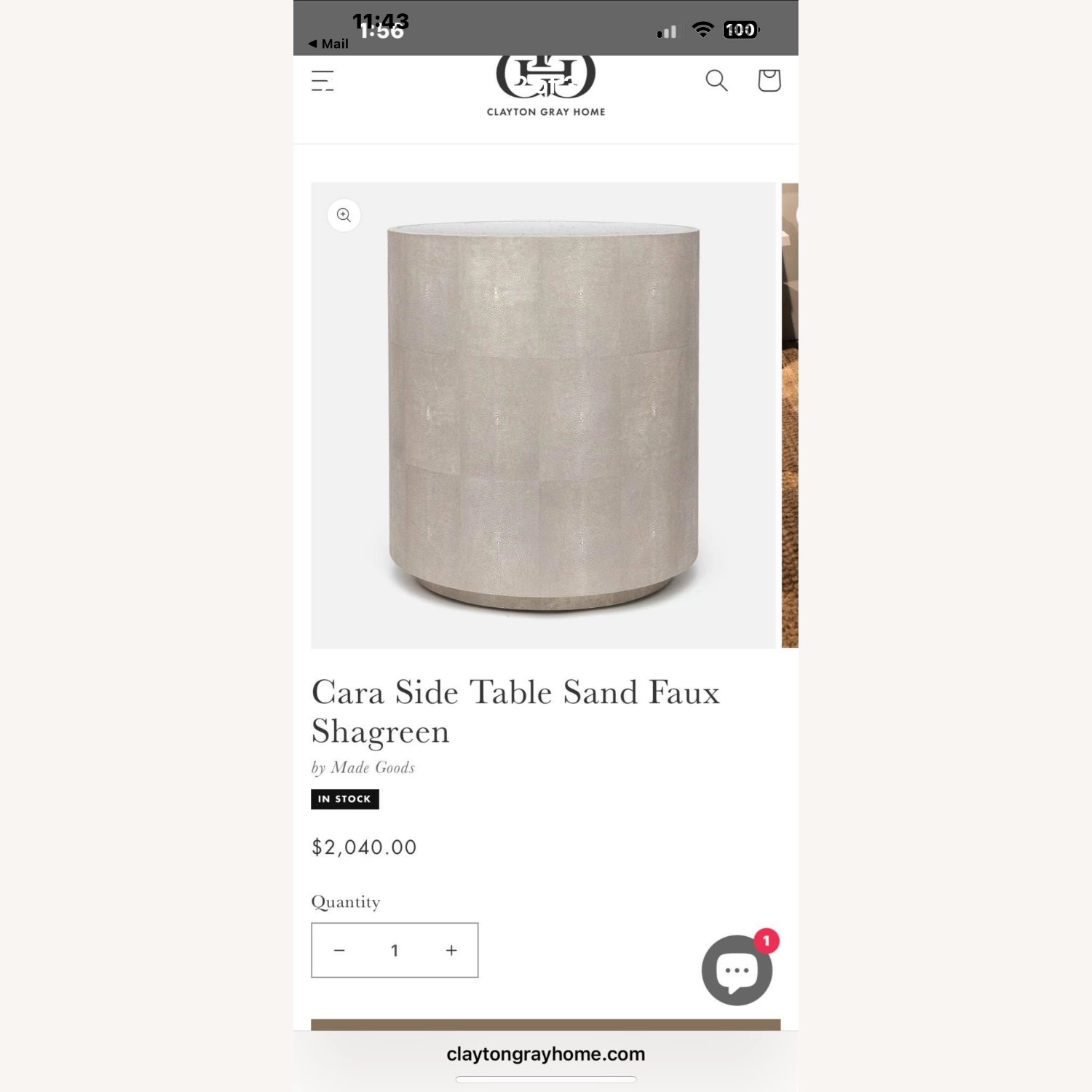 Made Goods Cara Side Table - Thumbnail 4