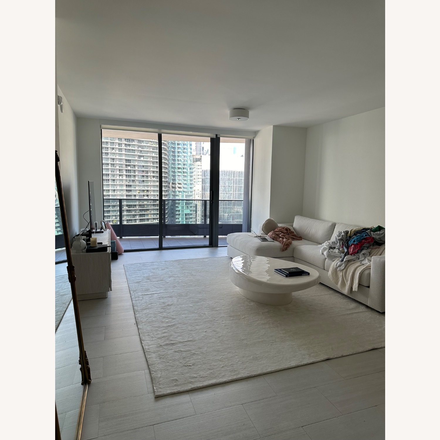 Cb2 Alastor White Cement Coffee Table - image-3