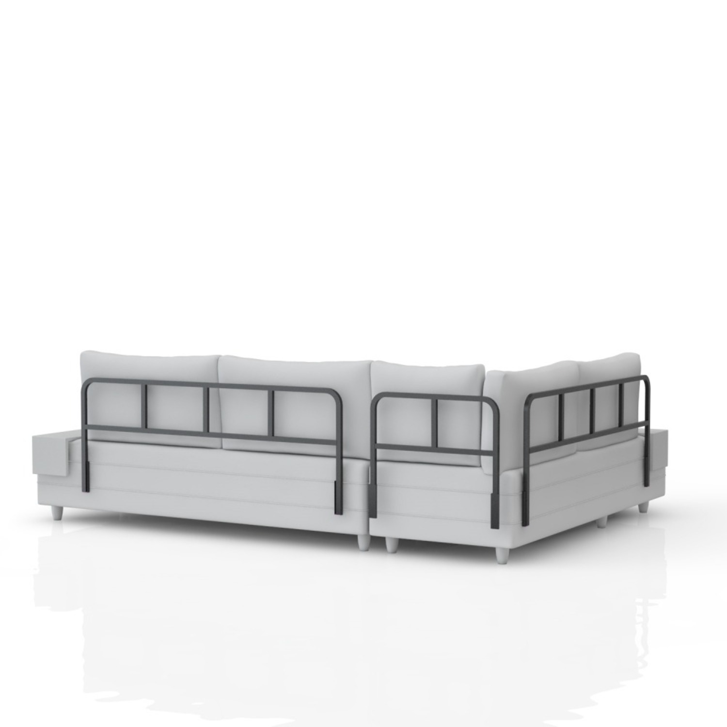 Inferno Modern Modular L-Shaped Sectional Sofa Bed - image-1