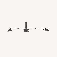 Interior Icons Mouille Ceiling Lamp (3 Arm)