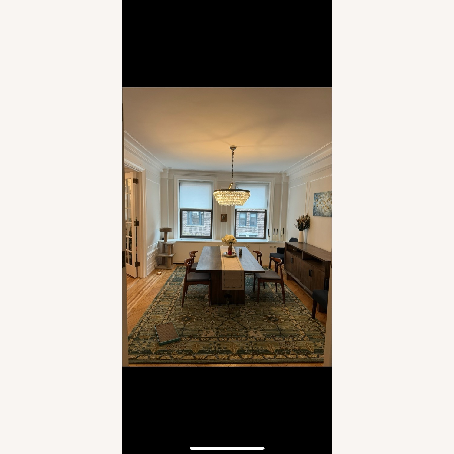 Crate & Barrel Monarch Shiitake 76" Dining Table - image-6