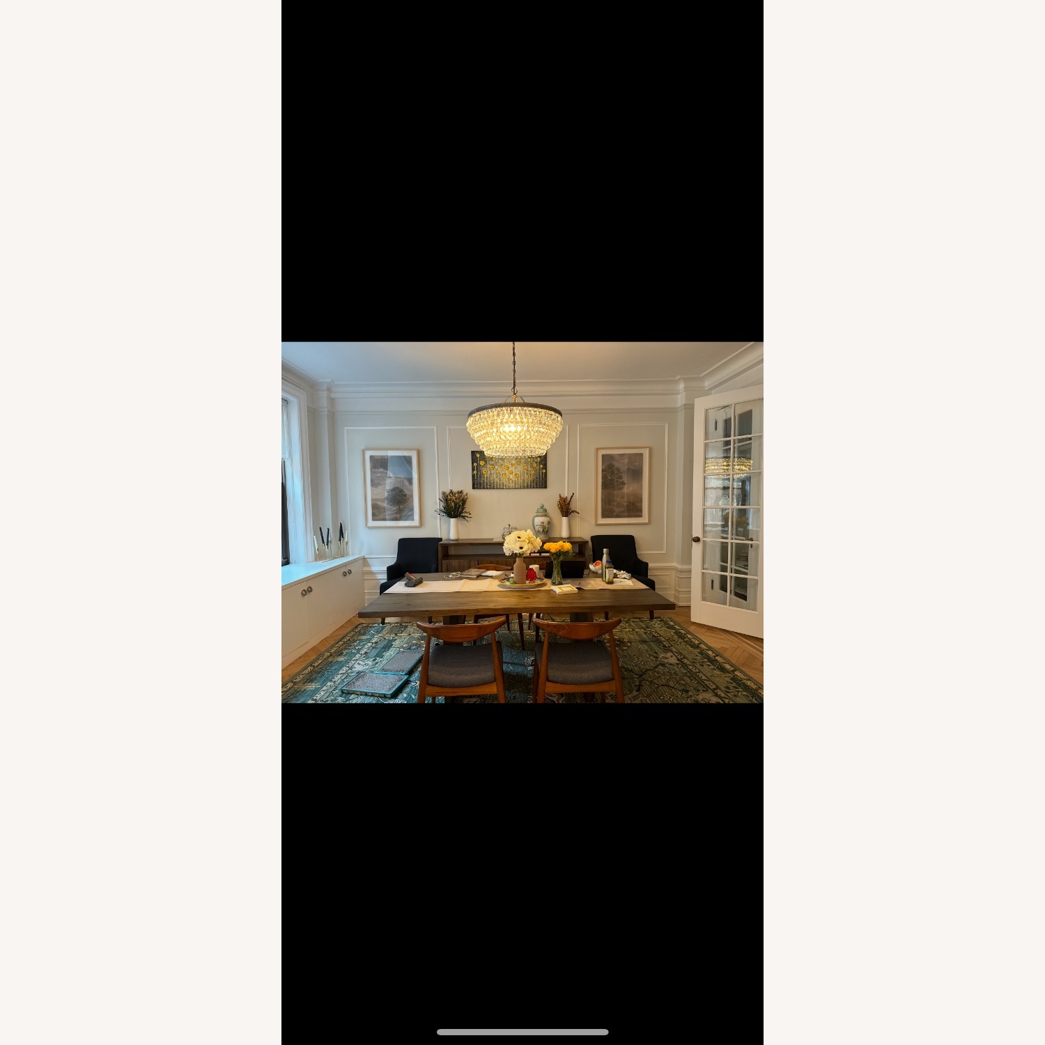 Crate & Barrel Monarch Shiitake 76" Dining Table - image-7